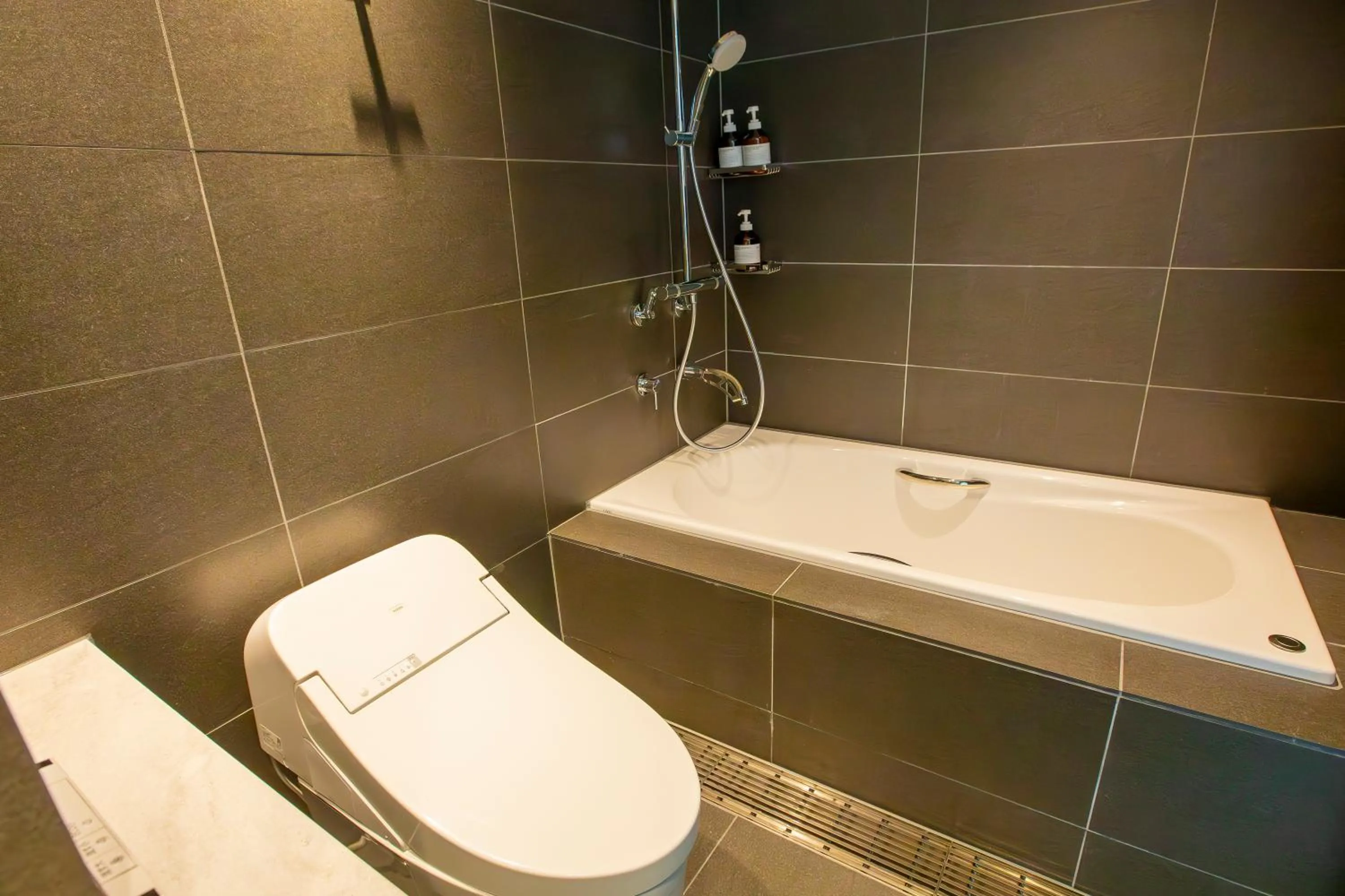 Bathroom in gallery hotel KAGUYA