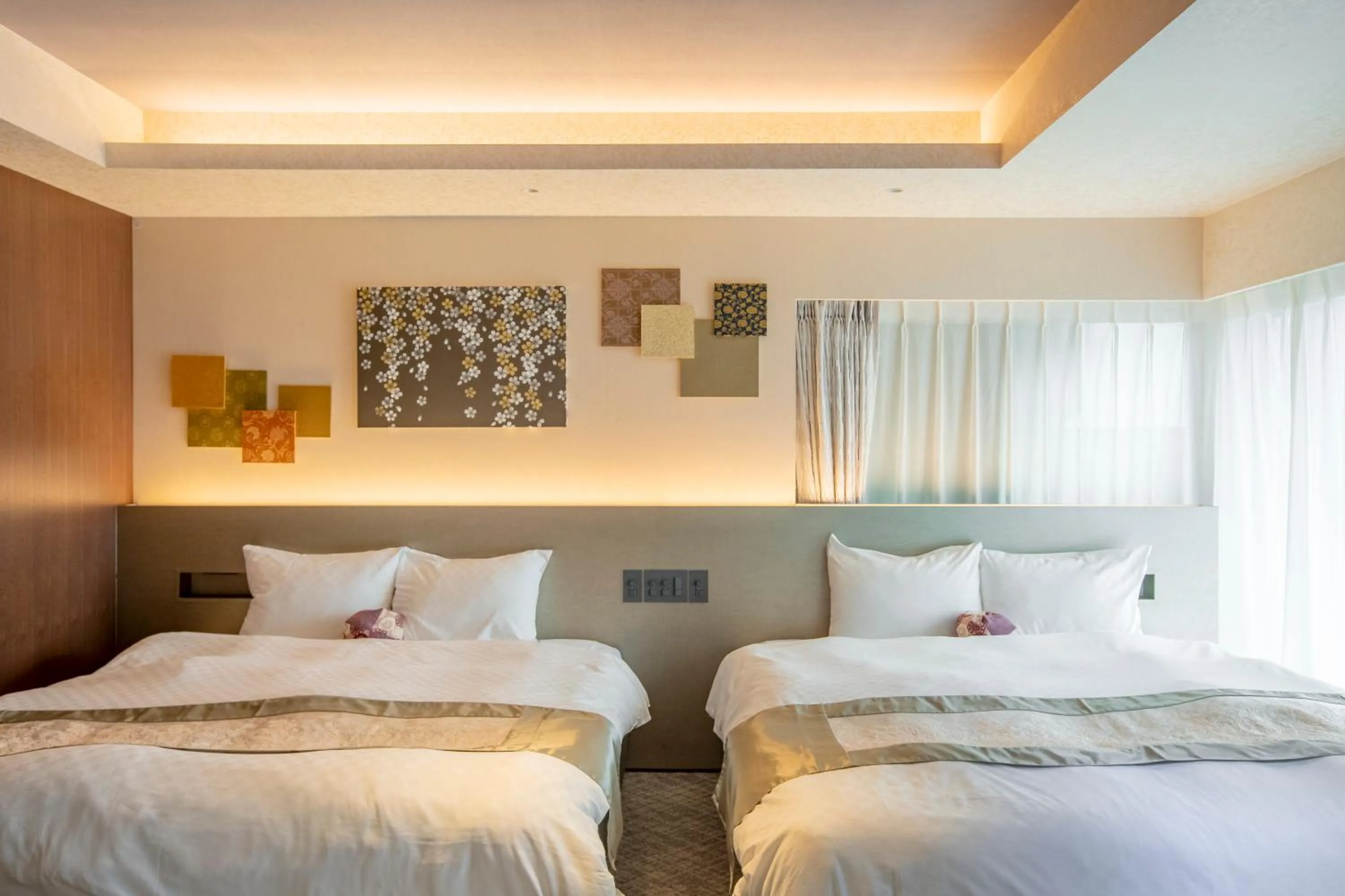 Bedroom, Bed in gallery hotel KAGUYA