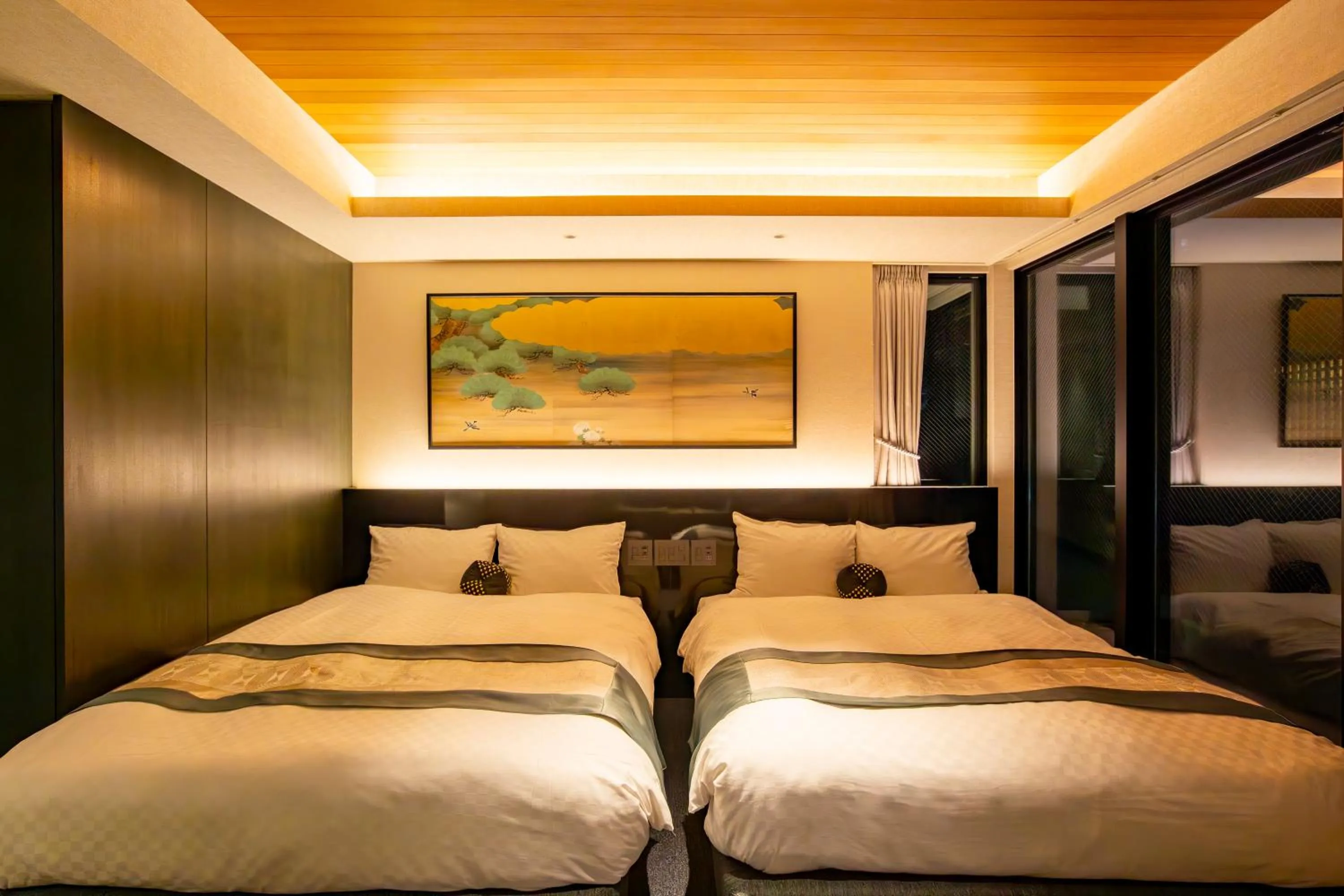 Bedroom, Bed in gallery hotel KAGUYA