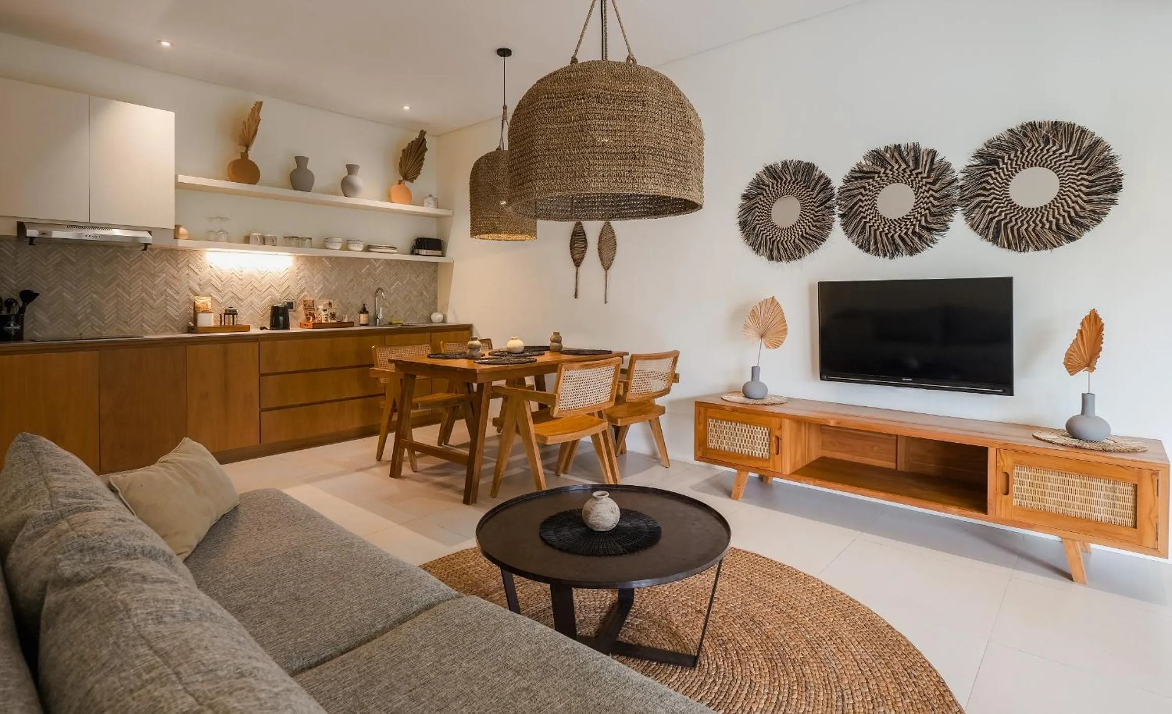 Living room in Amber Lombok Beach Resort