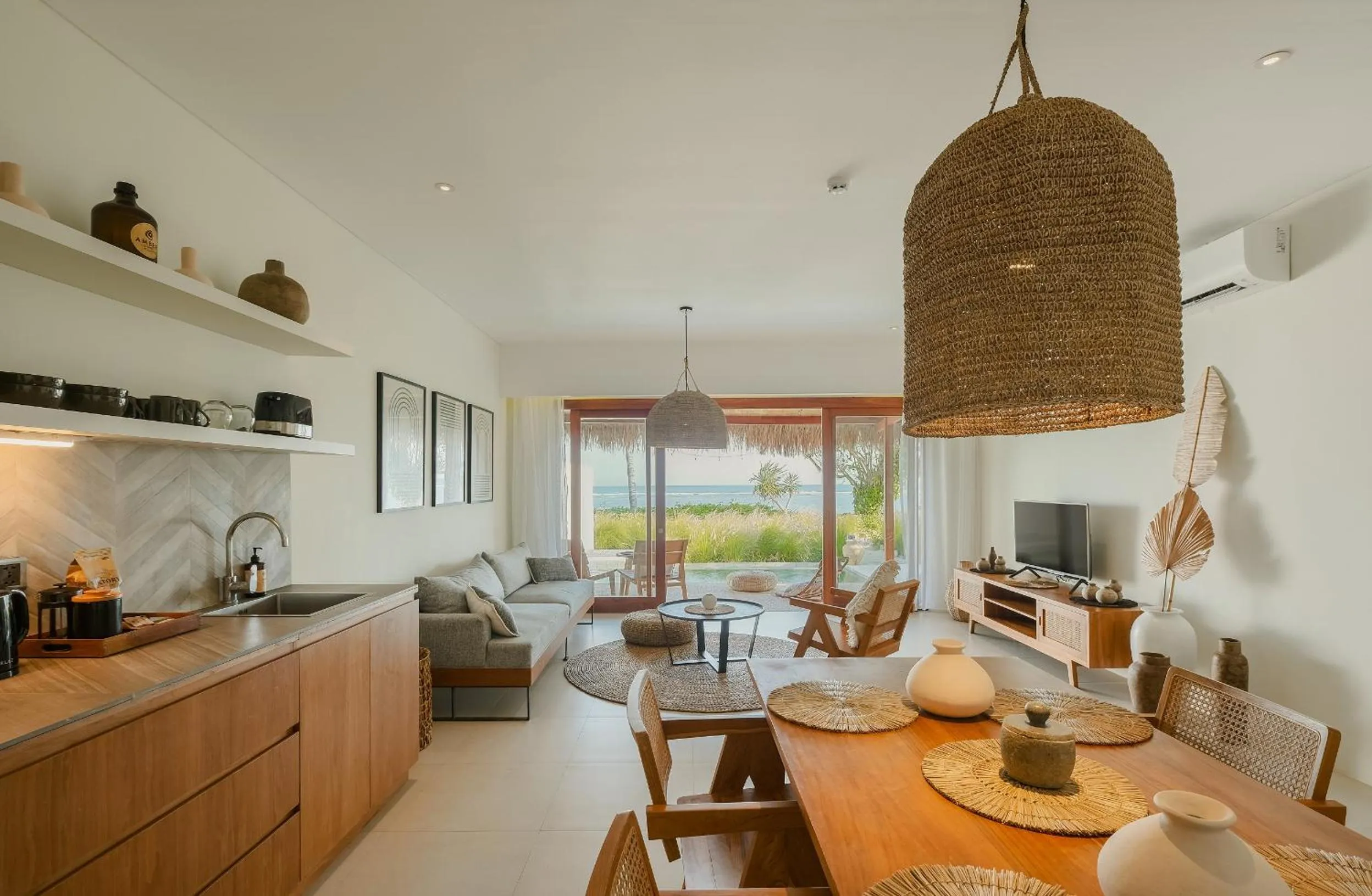 Living room in Amber Lombok Beach Resort