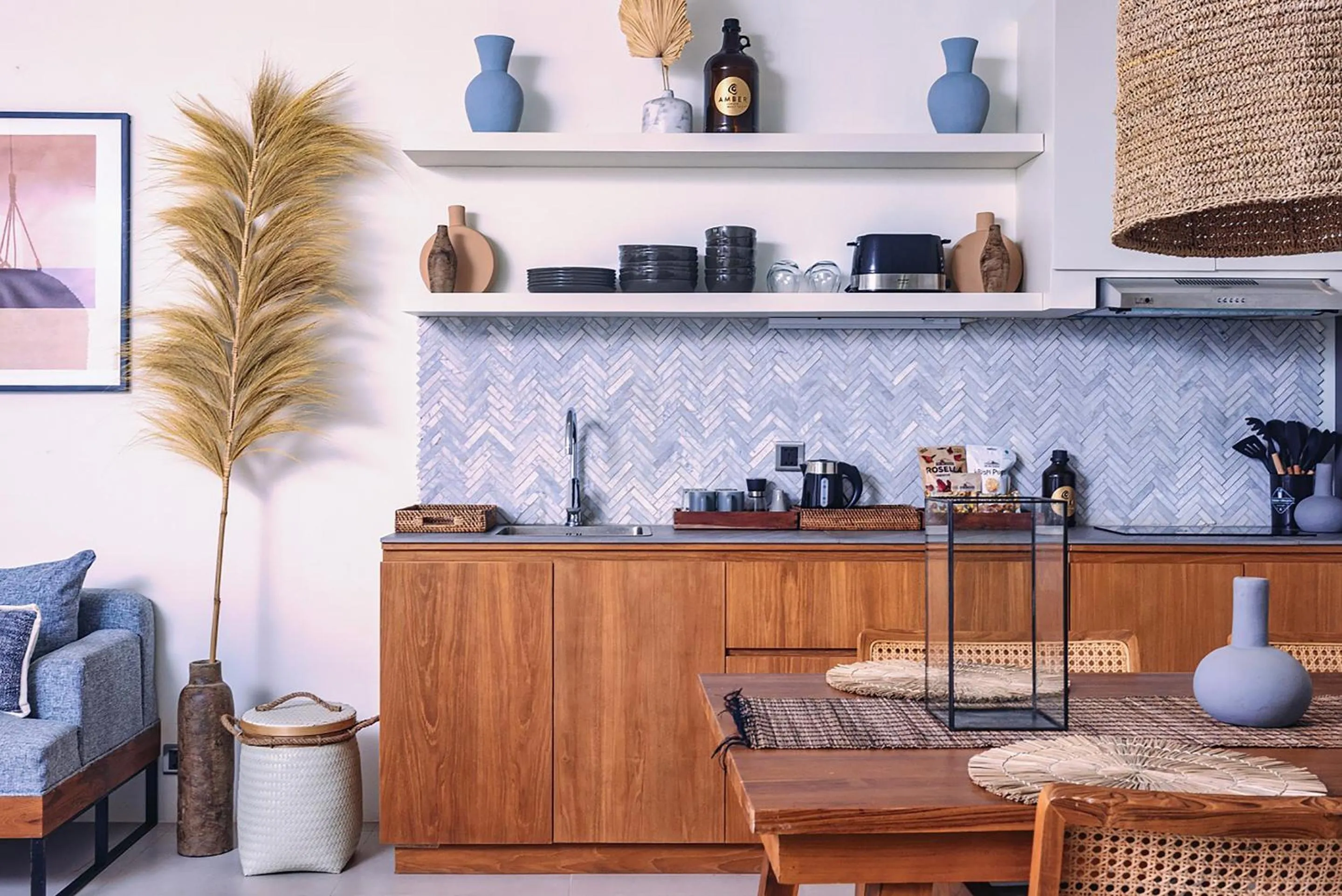 Living room in Amber Lombok Beach Resort