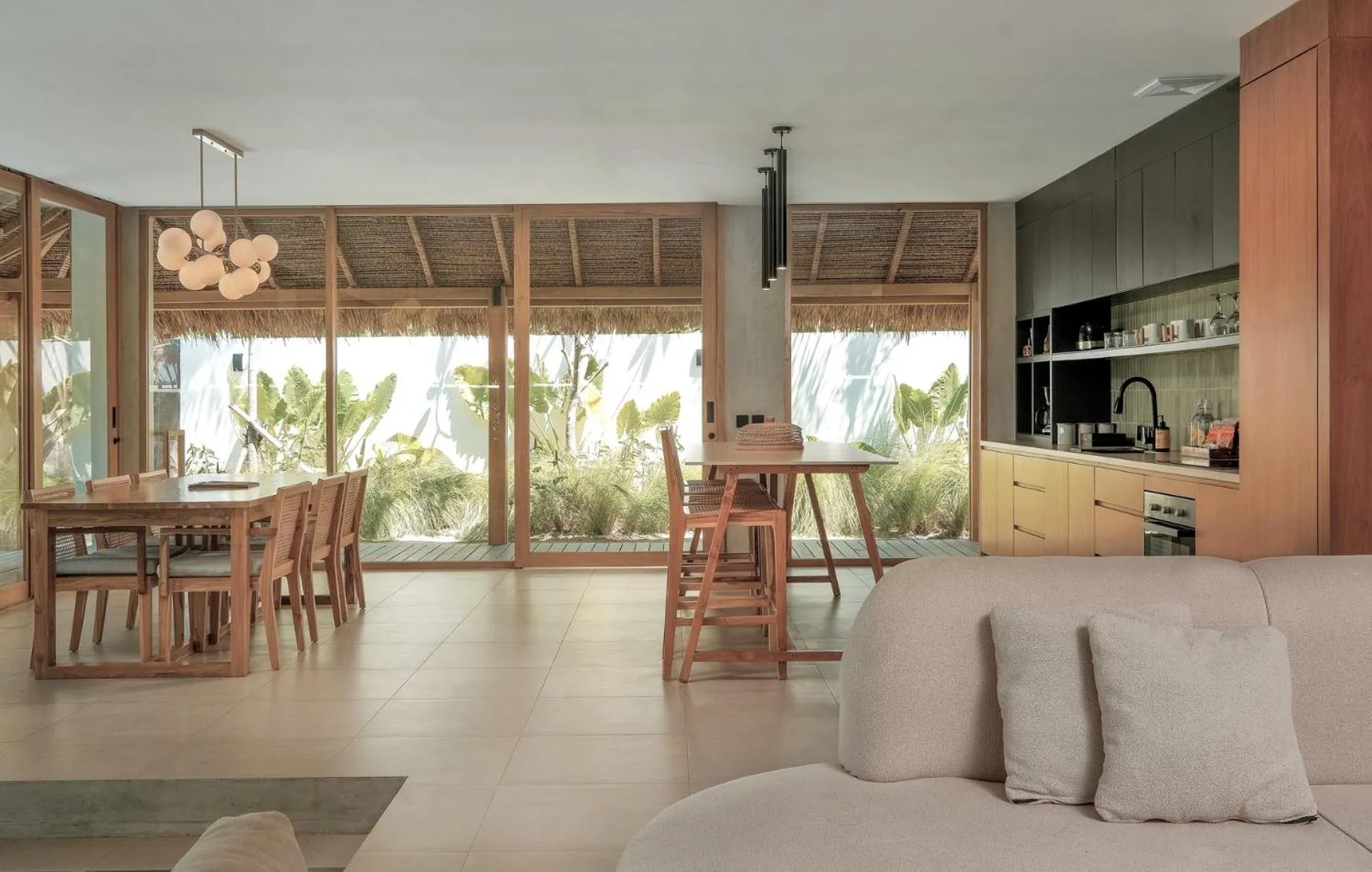 Living room in Amber Lombok Beach Resort