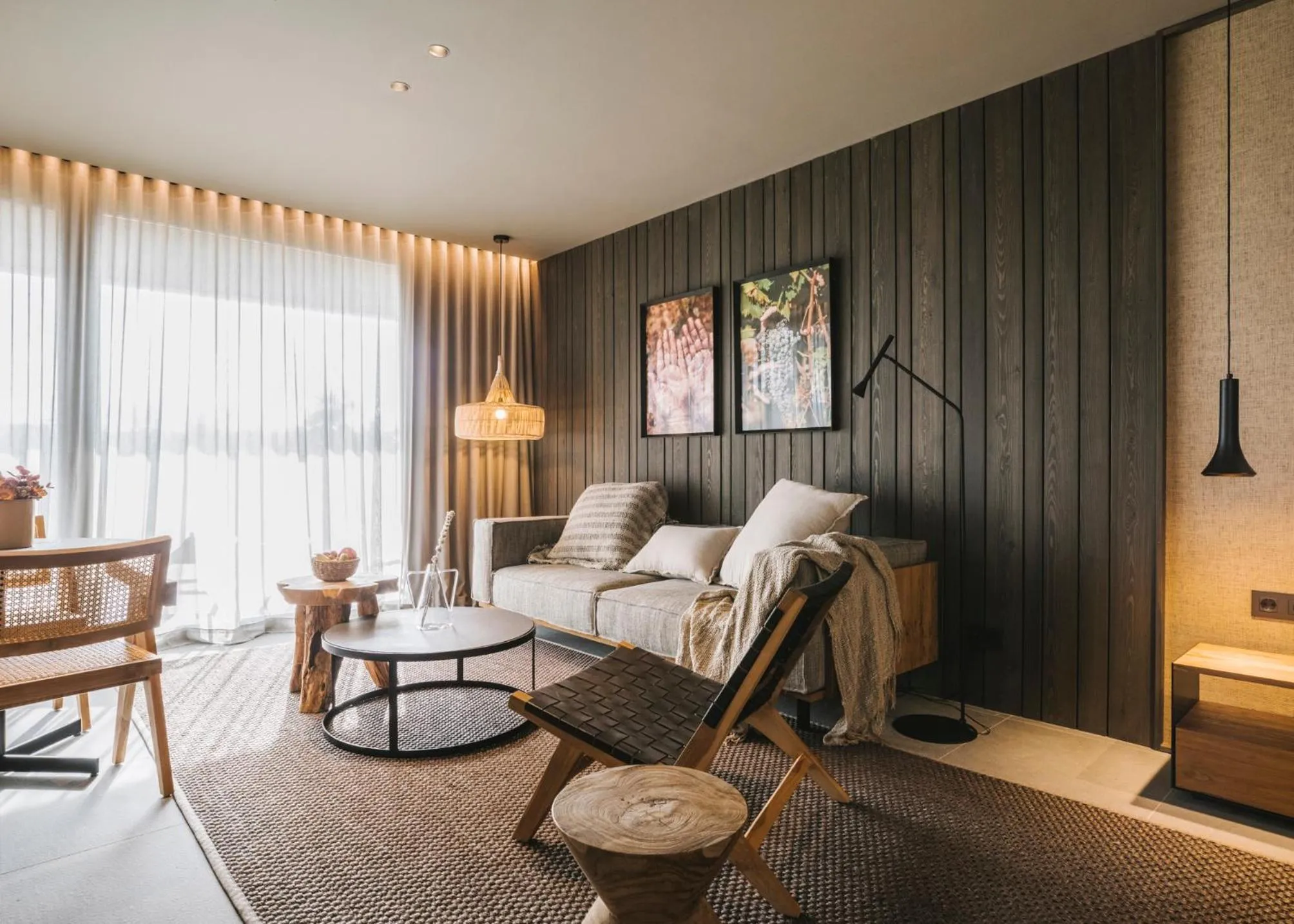 Living room in Les Cabanes de l'Oller del Mas