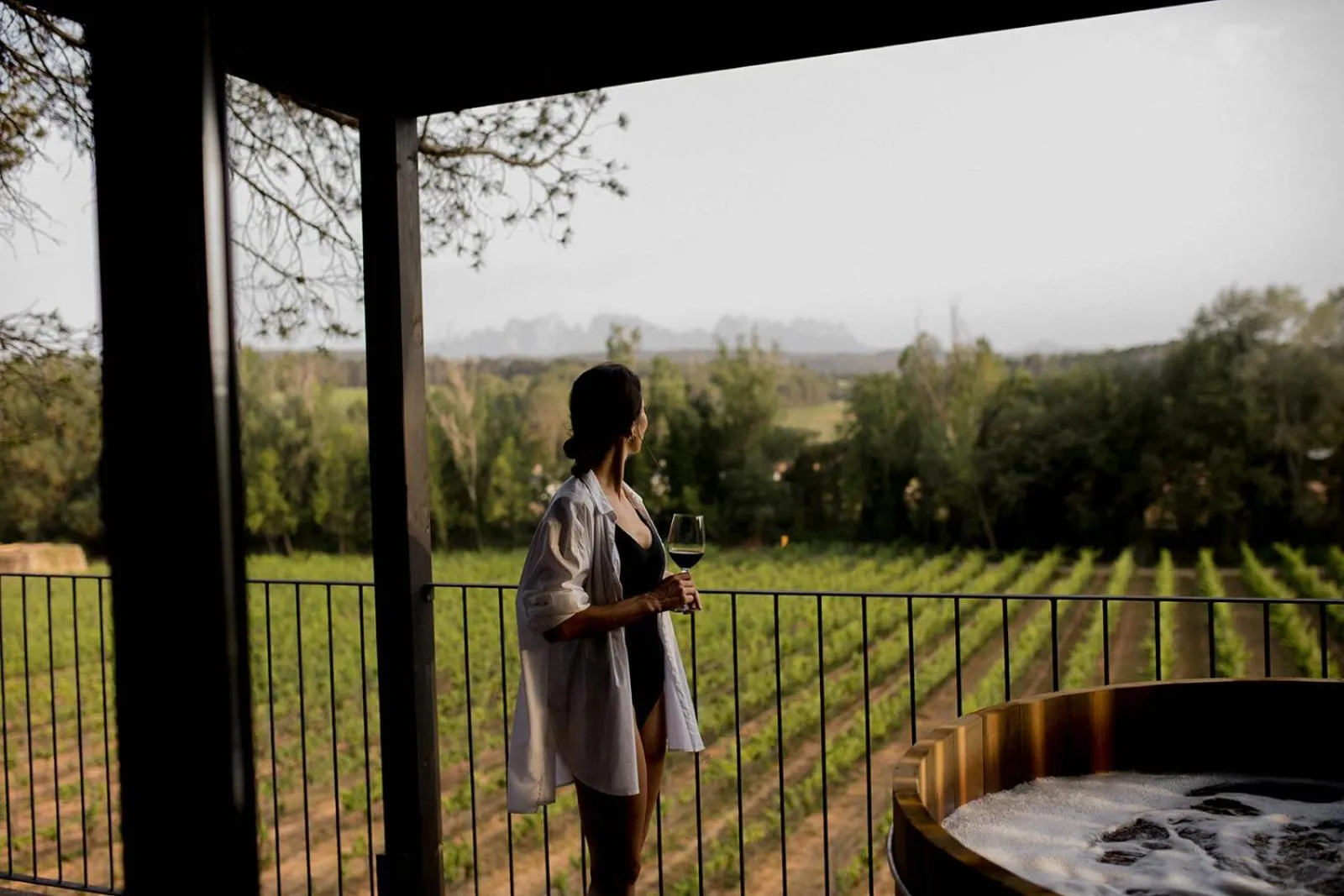 Balcony/Terrace in Les Cabanes de l'Oller del Mas