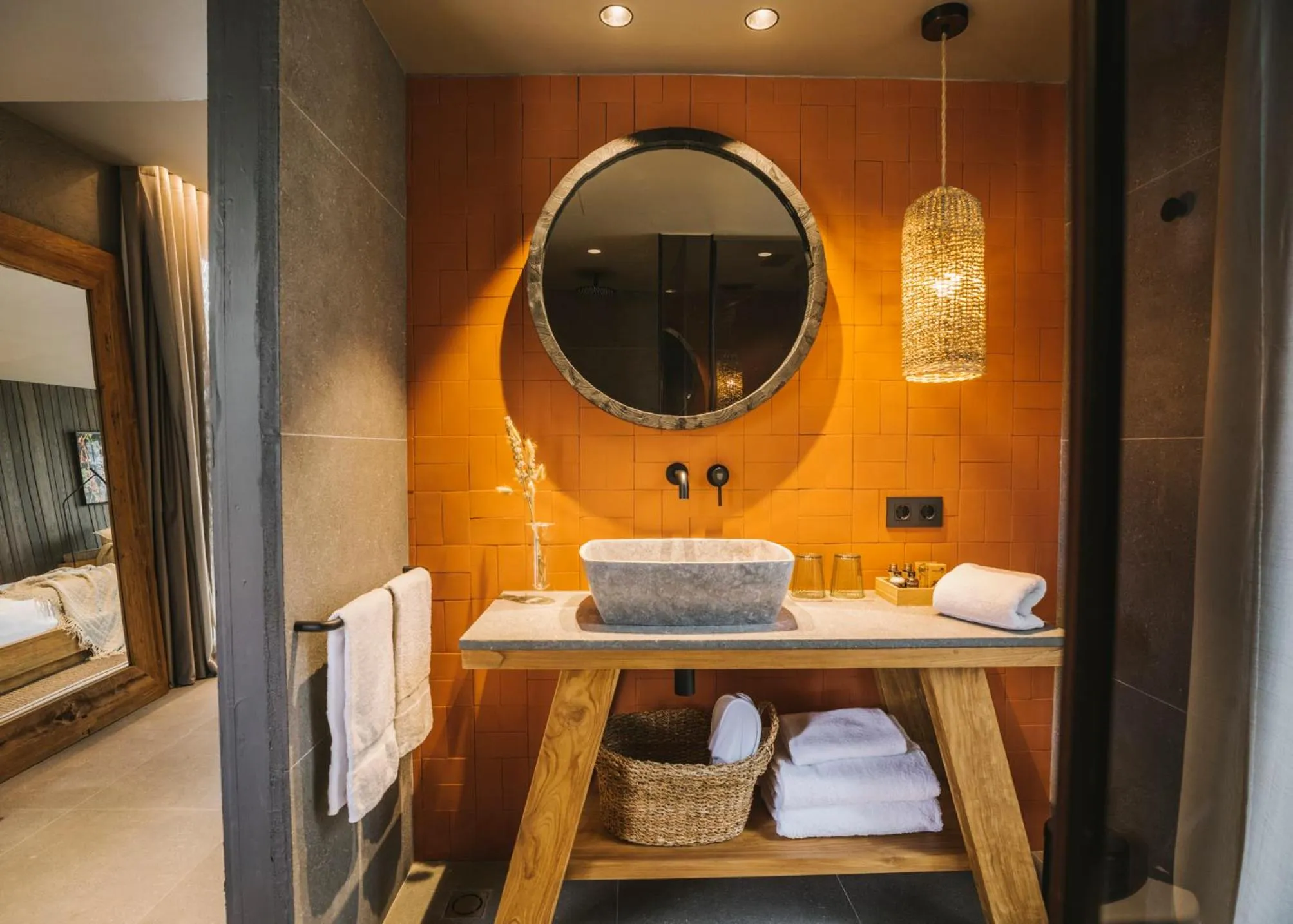 Bathroom in Les Cabanes de l'Oller del Mas