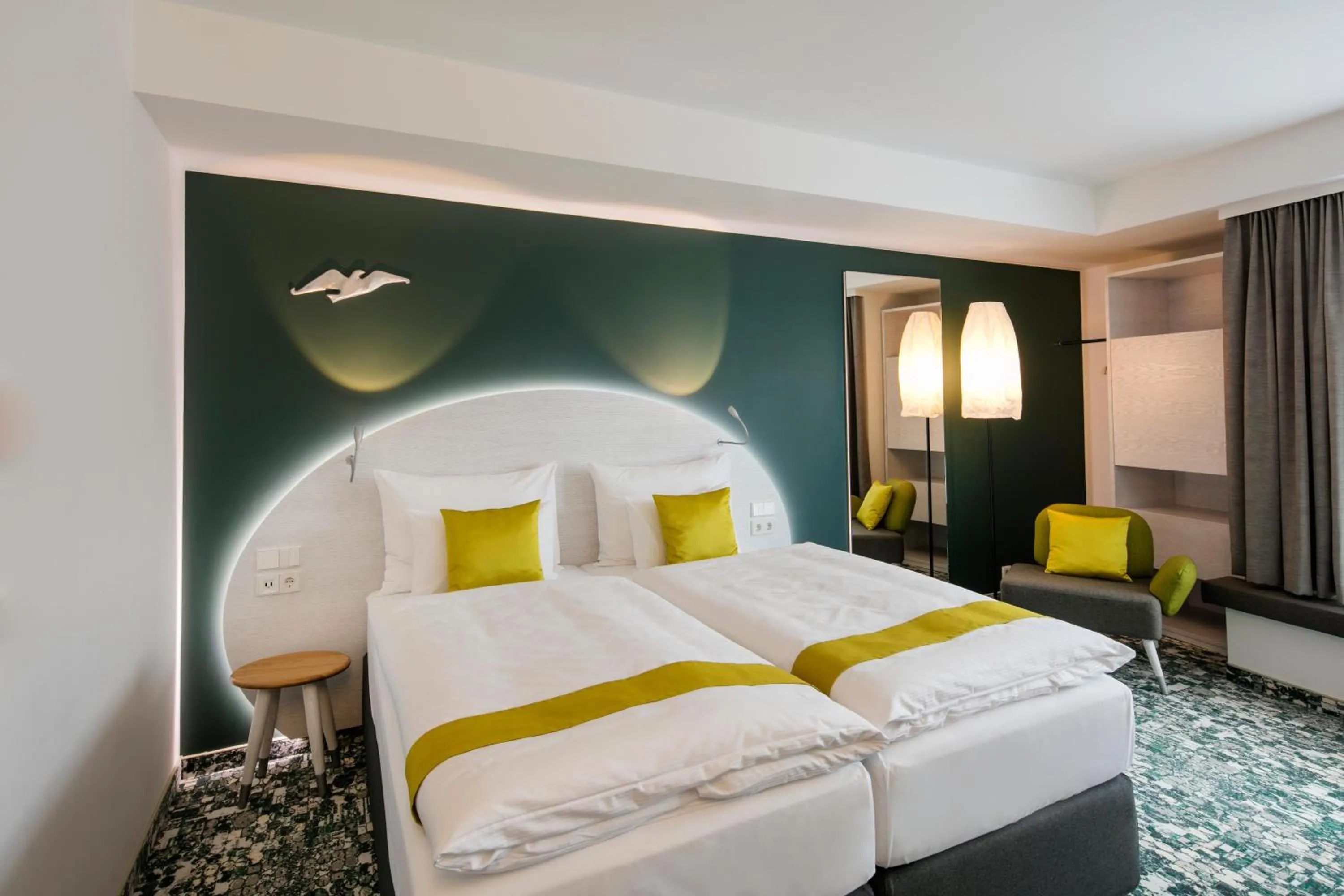 Photo of the whole room, Bed in ARCOTEL Donauzentrum Wien