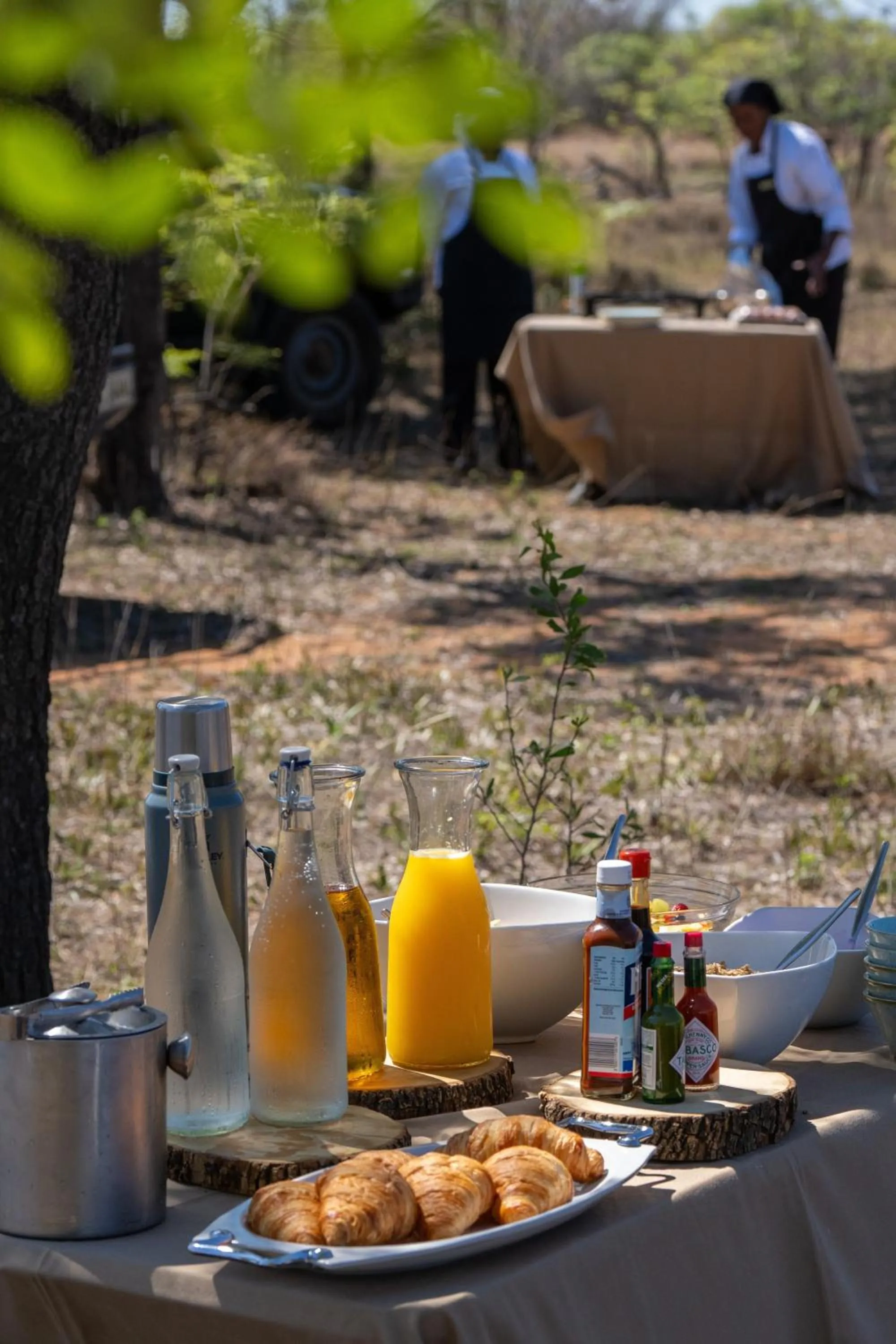 Breakfast in Sediba Luxury Safari Lodge