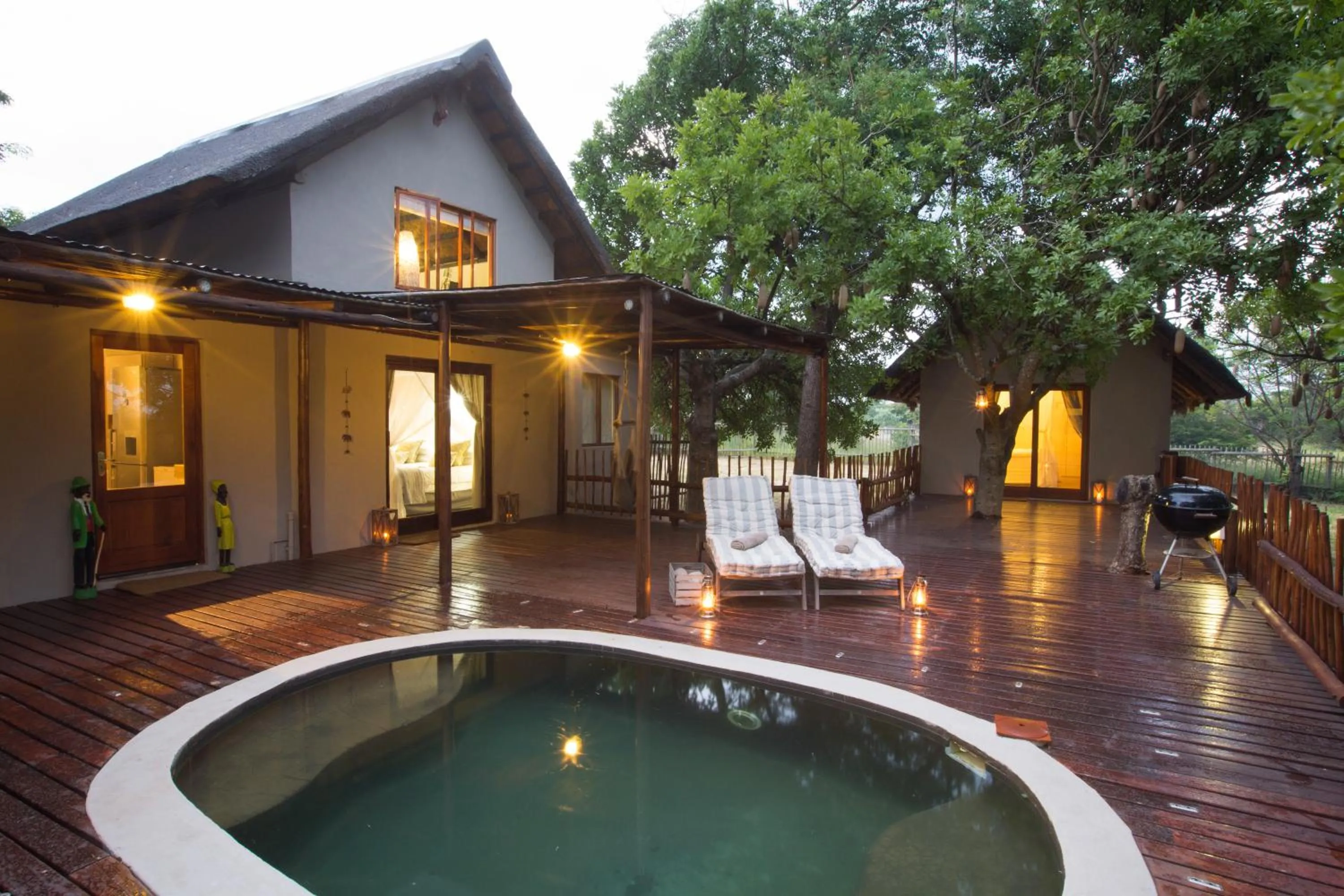 Pool view in Ngama Tented Safari Lodge