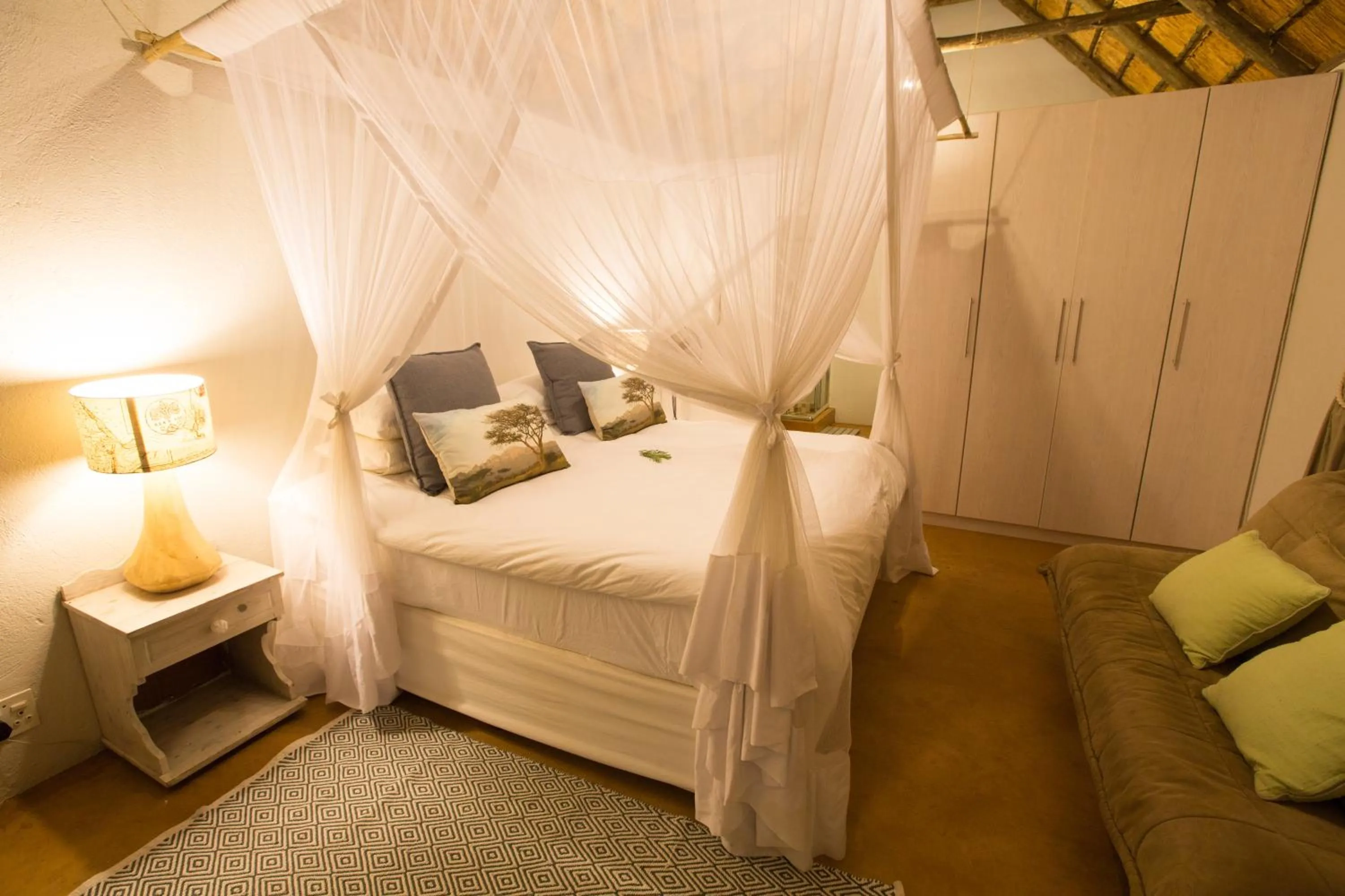 Bed in Ngama Tented Safari Lodge