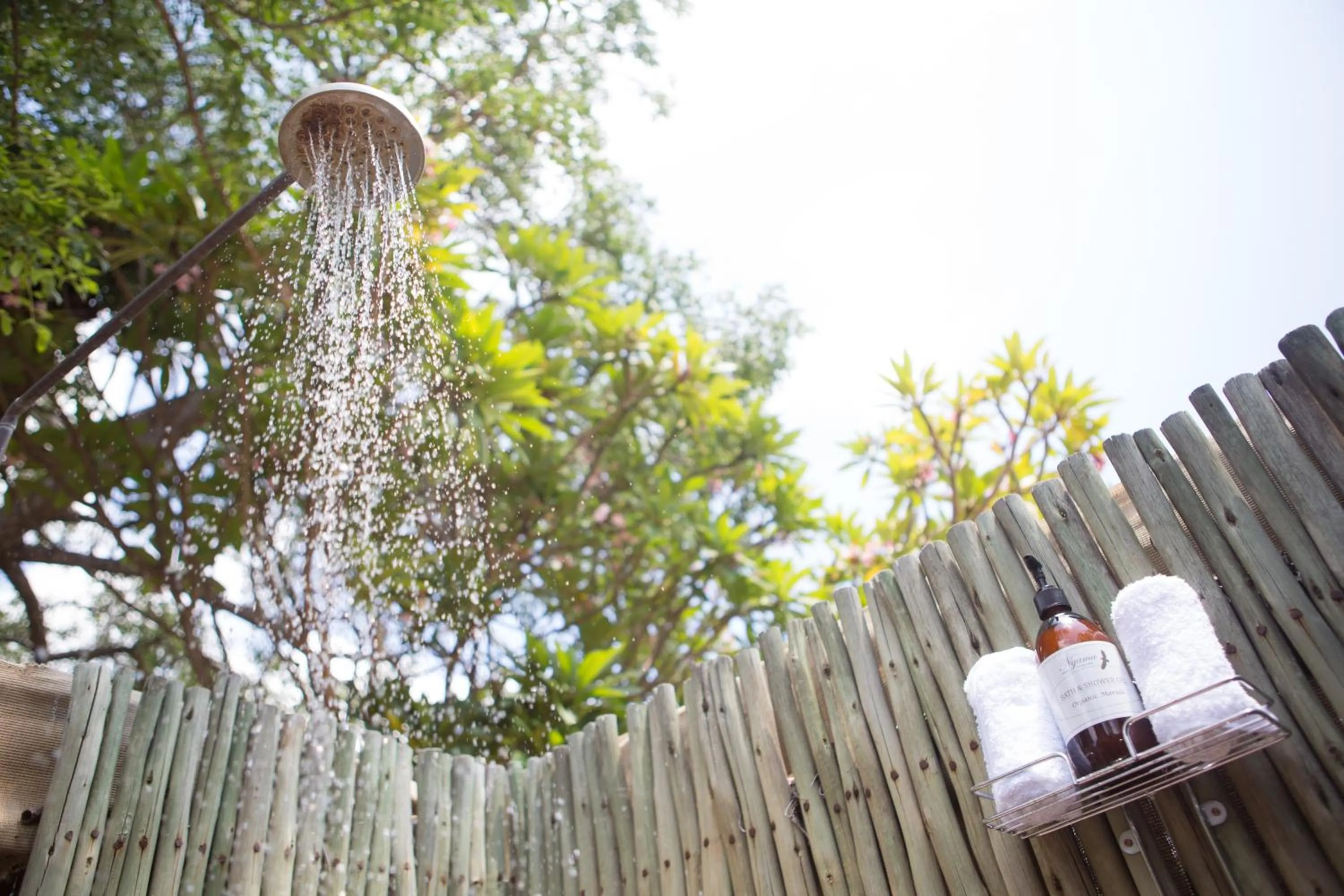 Shower in Ngama Tented Safari Lodge