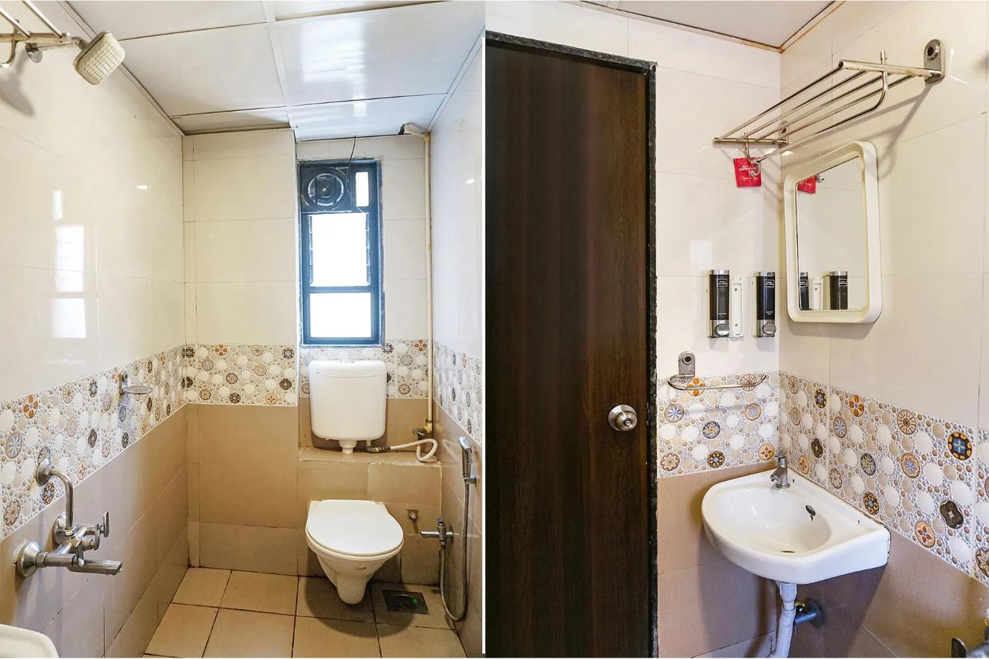 Bathroom in FabHotel Aura Homes - Nr Khandoba Mandir