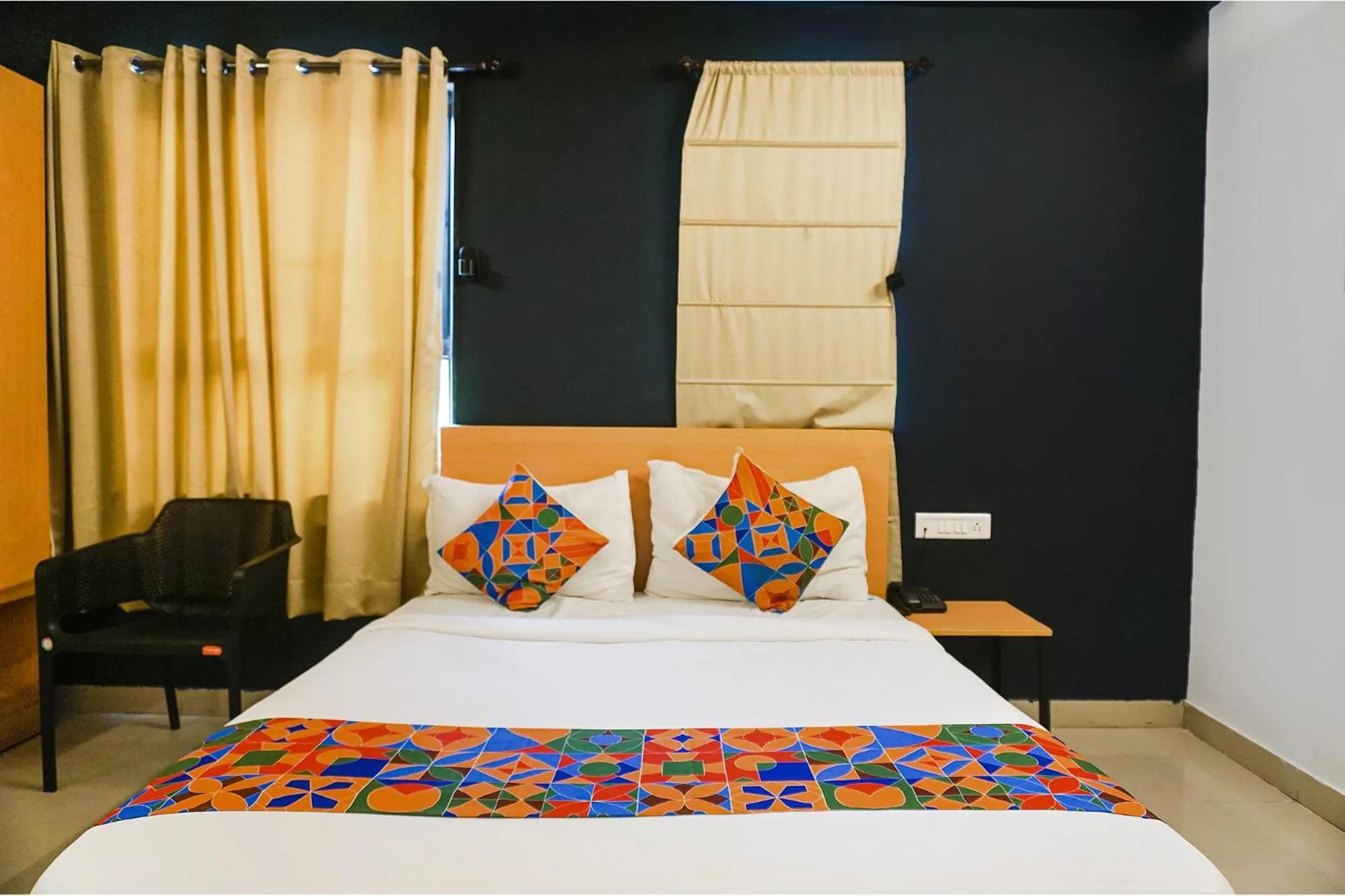 Bed in FabHotel Aura Homes - Nr Khandoba Mandir