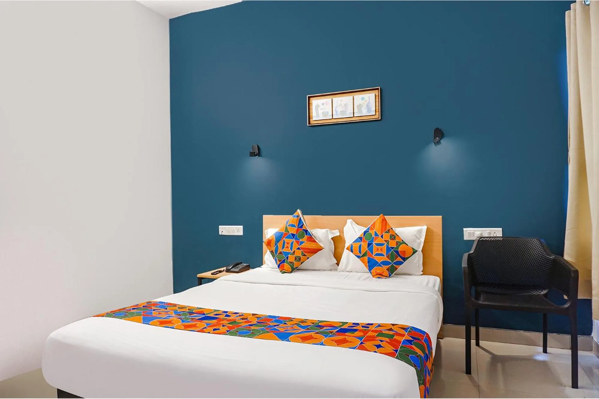Bed in FabHotel Aura Homes - Nr Khandoba Mandir