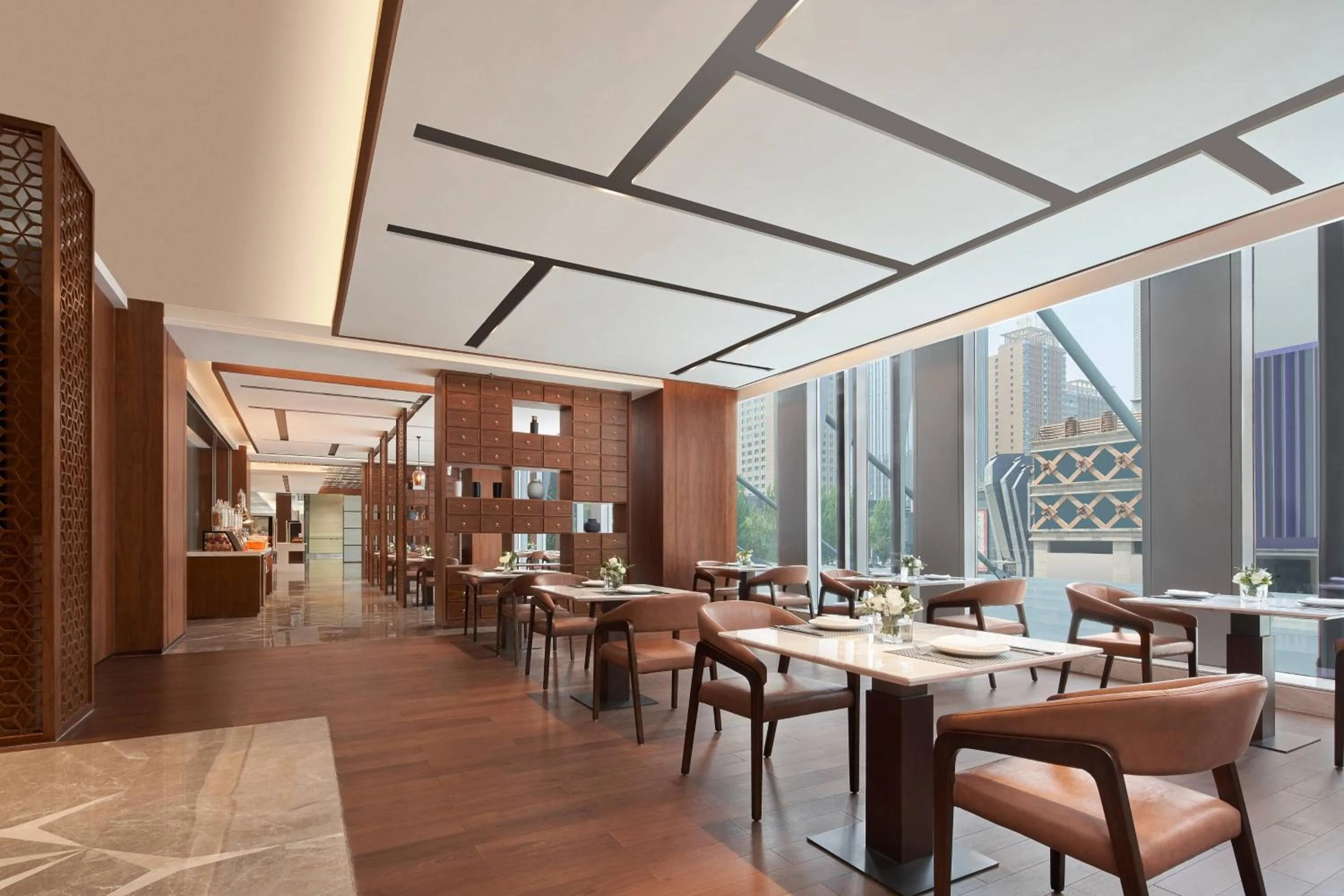 Lounge or bar in Baotou Marriott Hotel