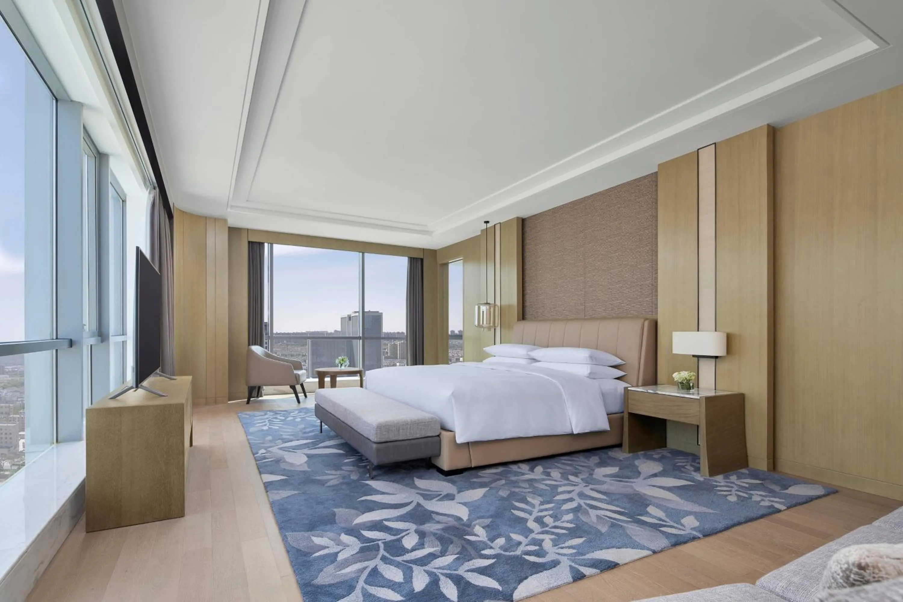 Bedroom, Bed in Baotou Marriott Hotel