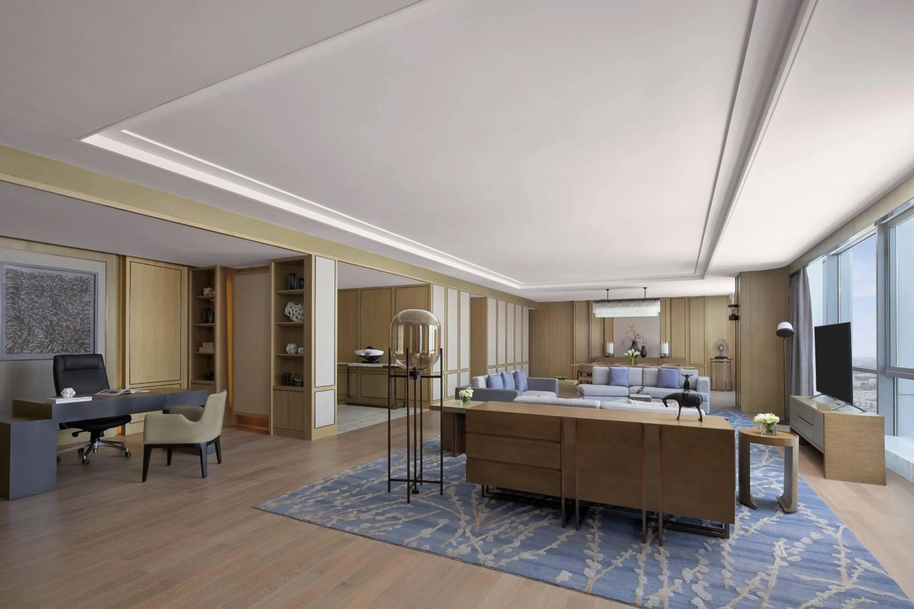 Living room in Baotou Marriott Hotel