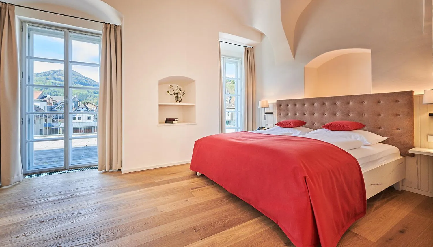 Bed in Das Schloss an der Eisenstrasse