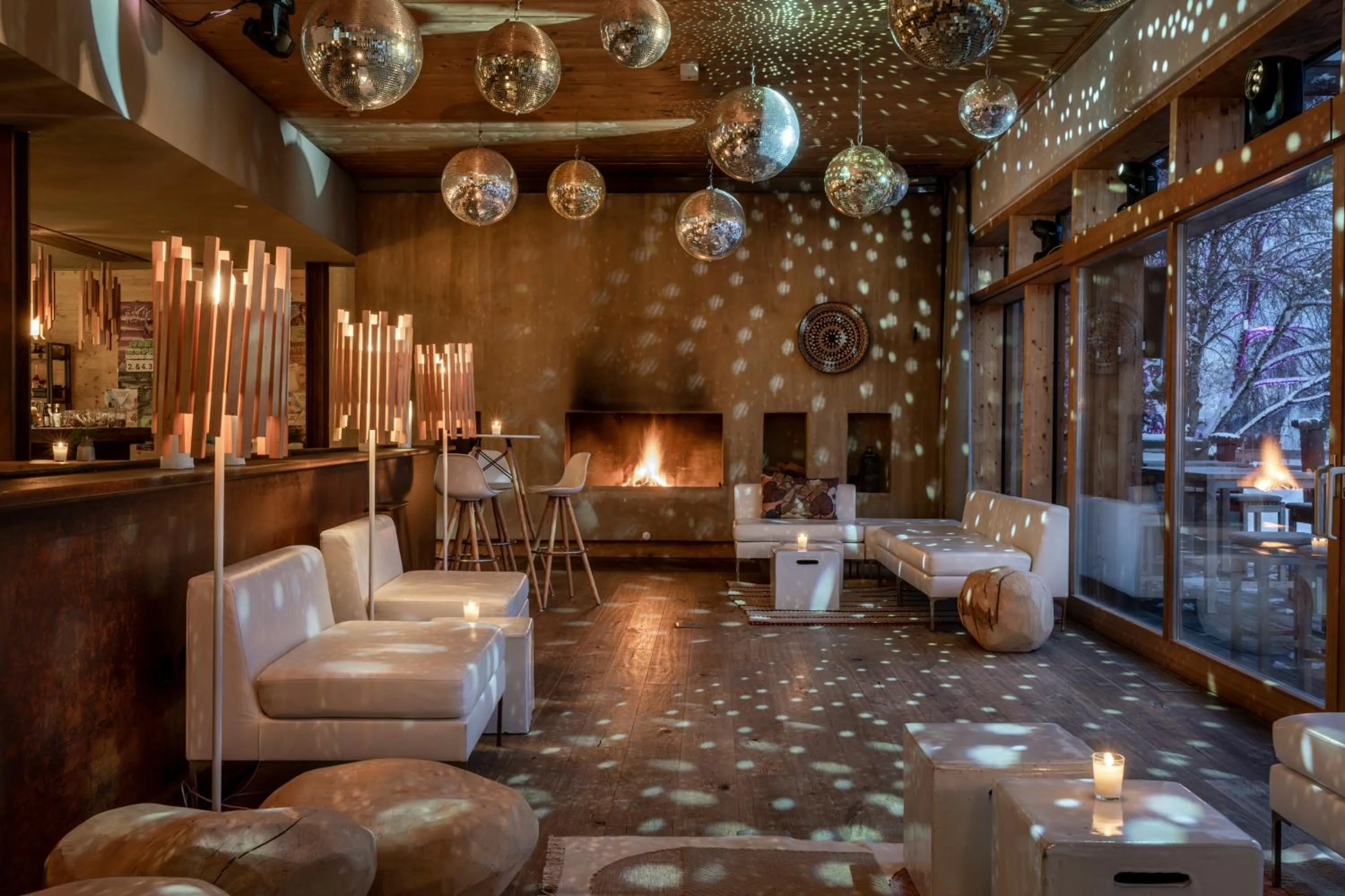 Lounge or bar in Holzhotel Forsthofalm