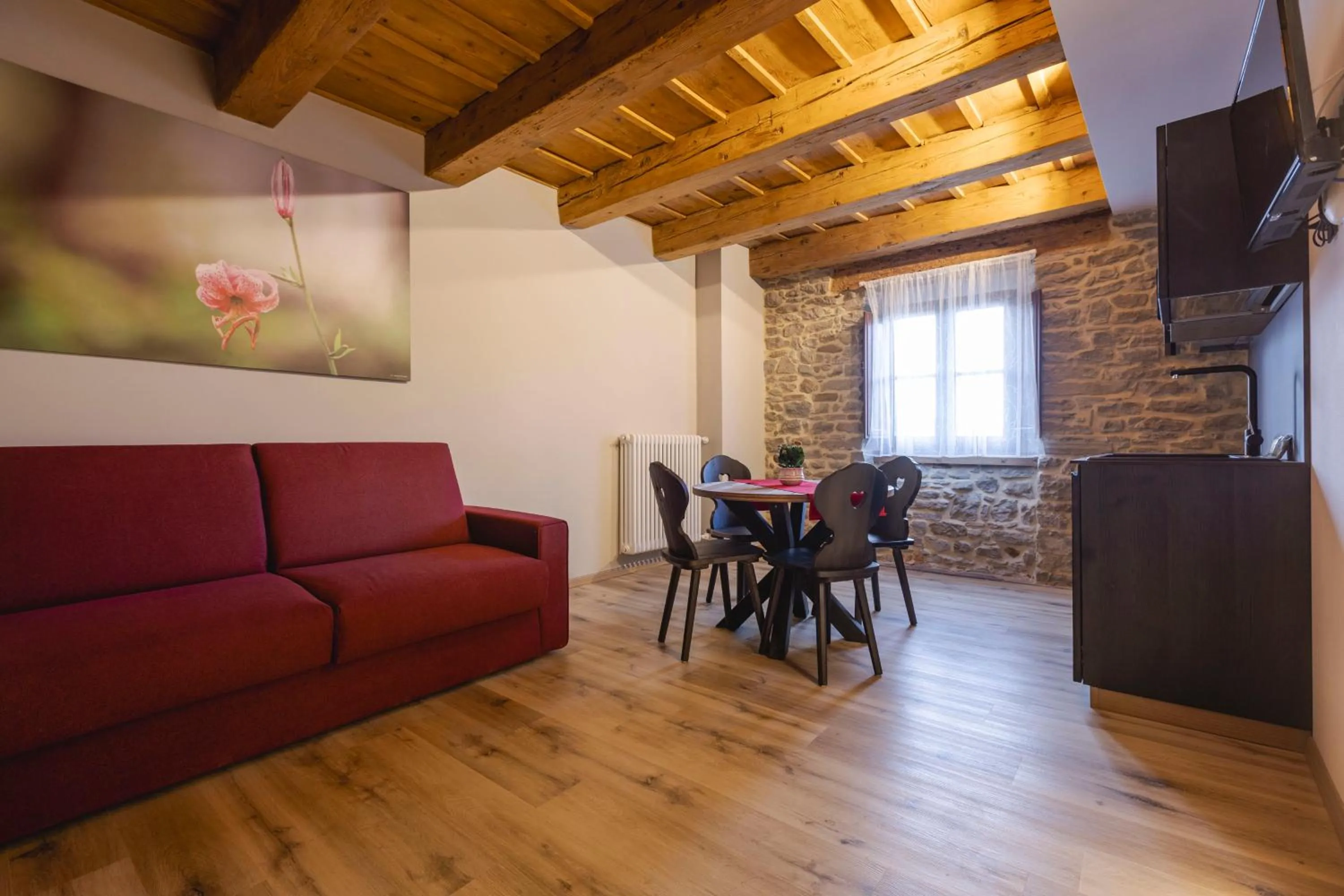 Living room in Granduca Mountain Wellness Apartments Campigna