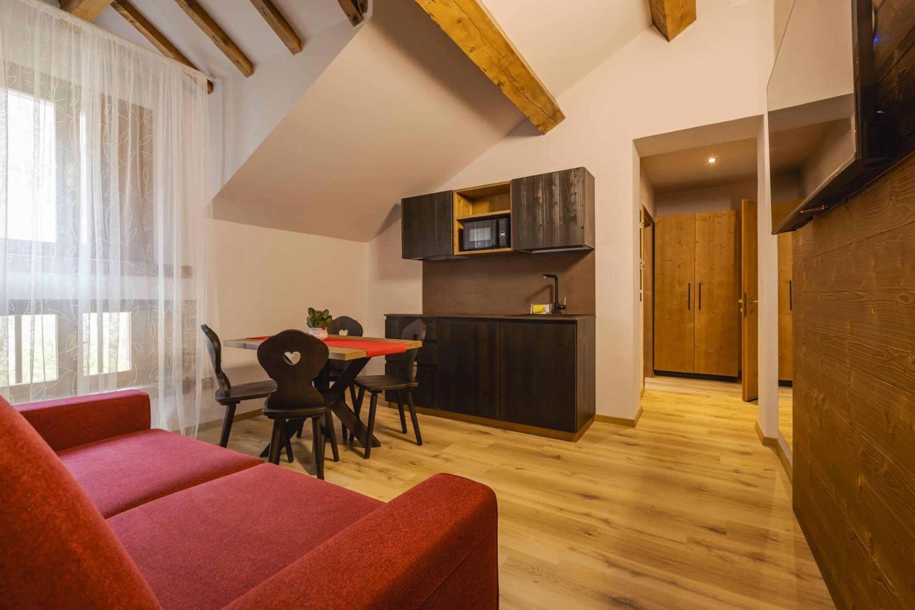 Kitchen or kitchenette in Granduca Mountain Wellness Apartments Campigna