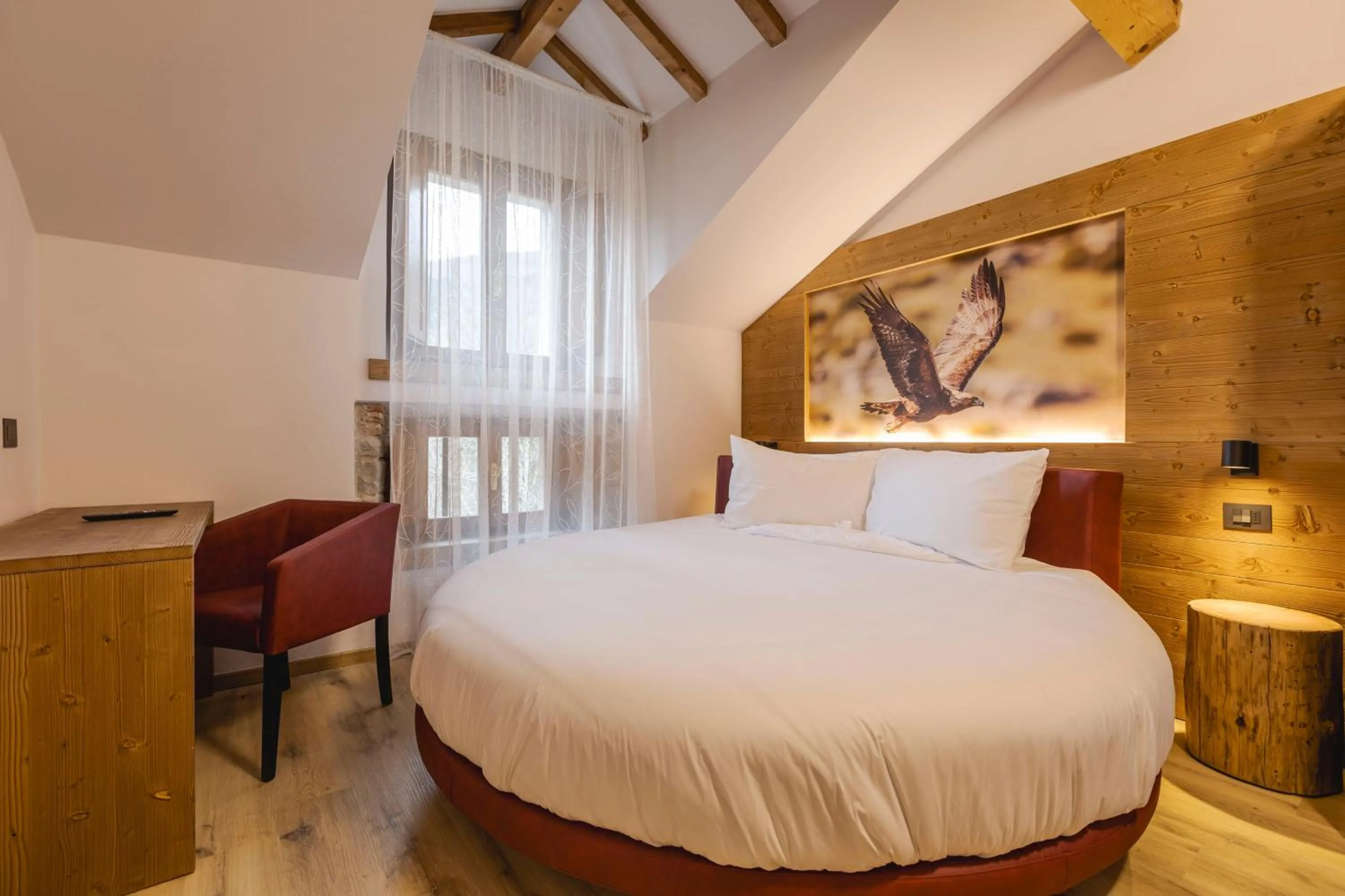 Bed in Granduca Mountain Wellness Apartments Campigna