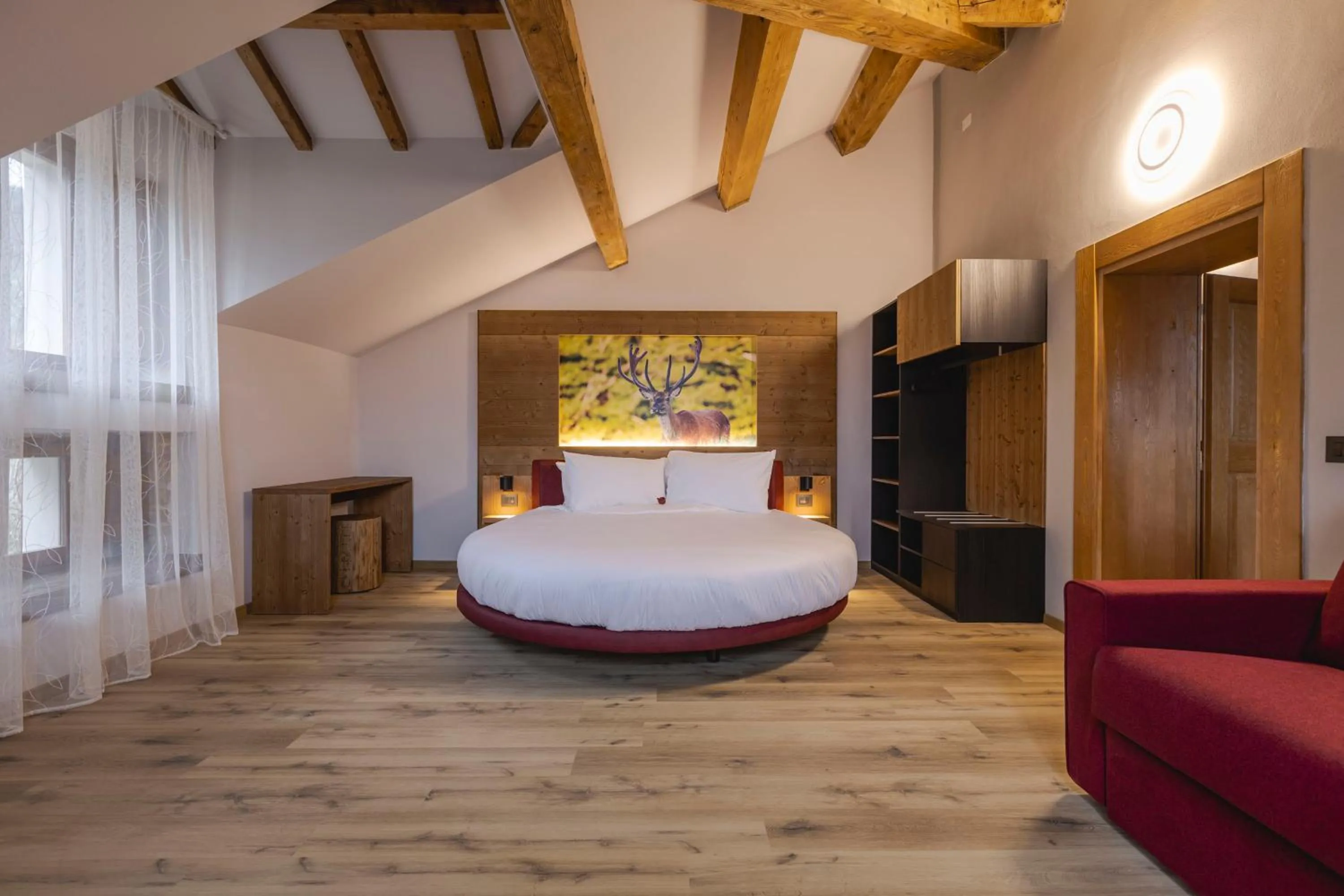 Bed in Granduca Mountain Wellness Apartments Campigna
