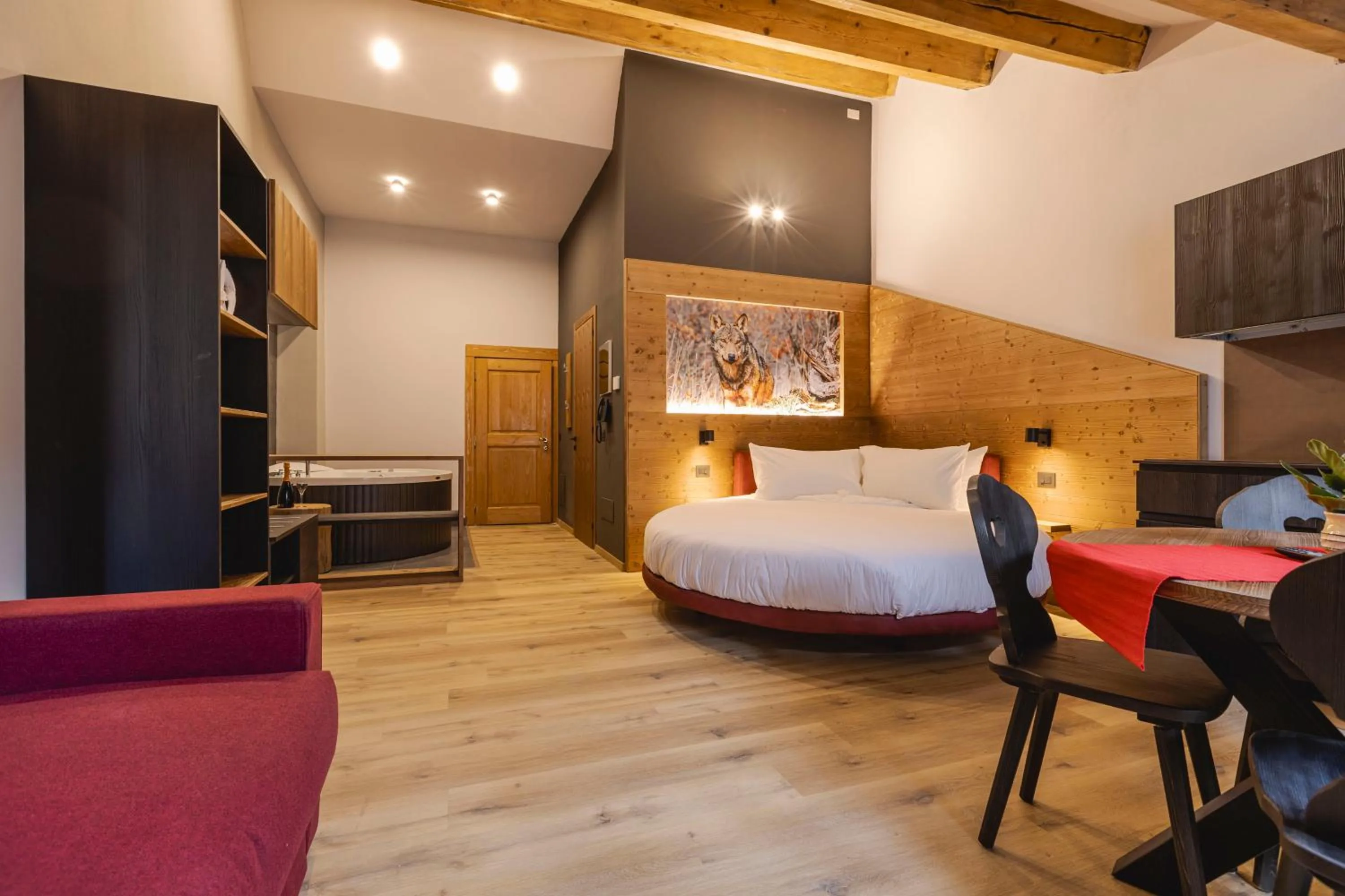 Bed in Granduca Mountain Wellness Apartments Campigna