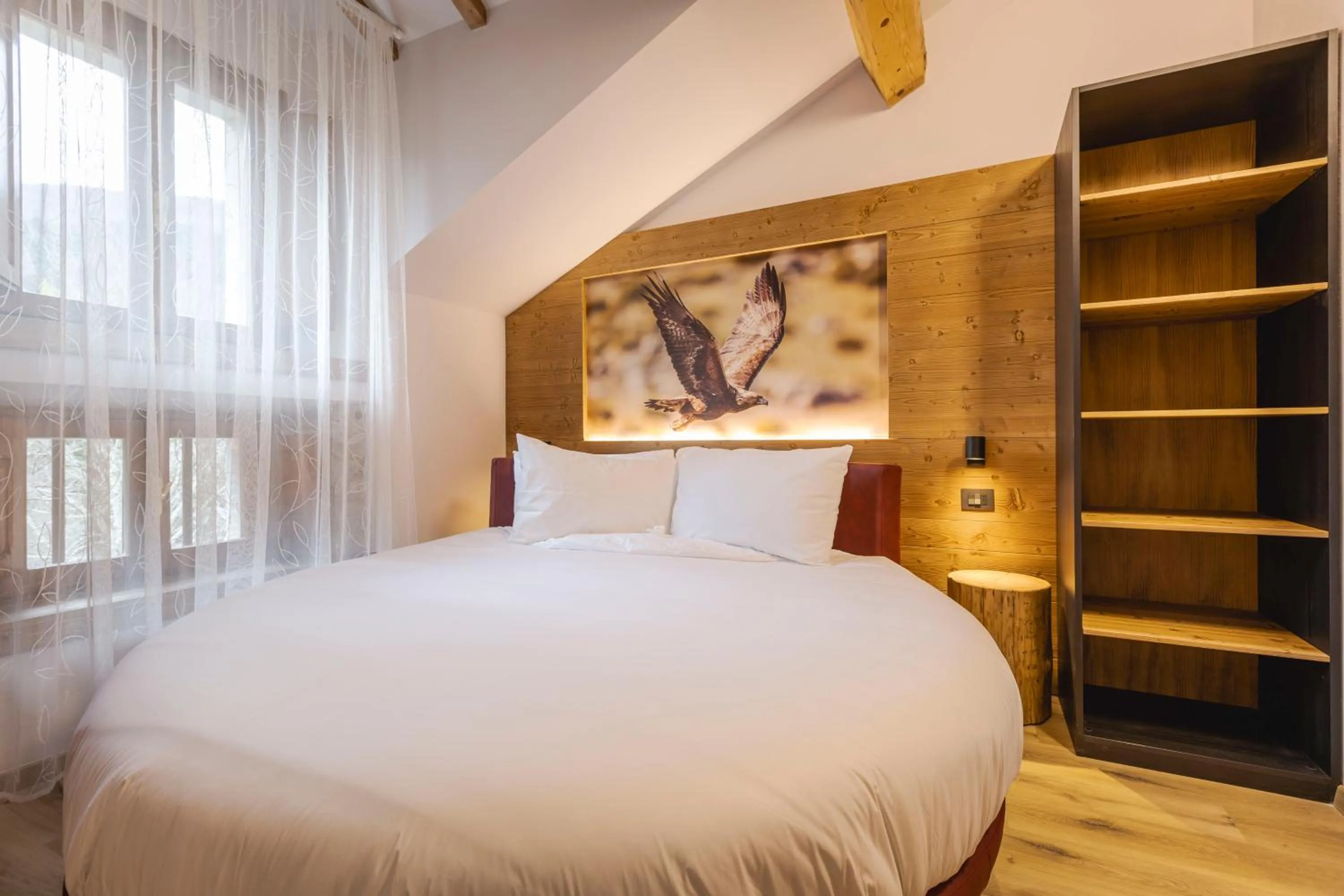 Bed in Granduca Mountain Wellness Apartments Campigna