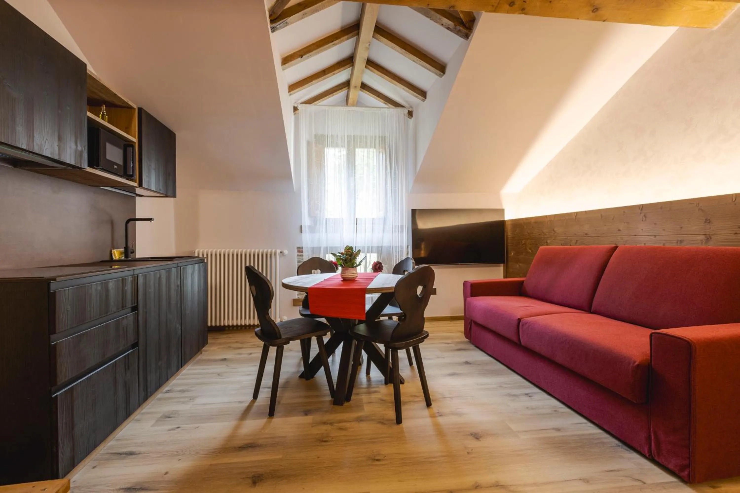 Kitchen or kitchenette in Granduca Mountain Wellness Apartments Campigna