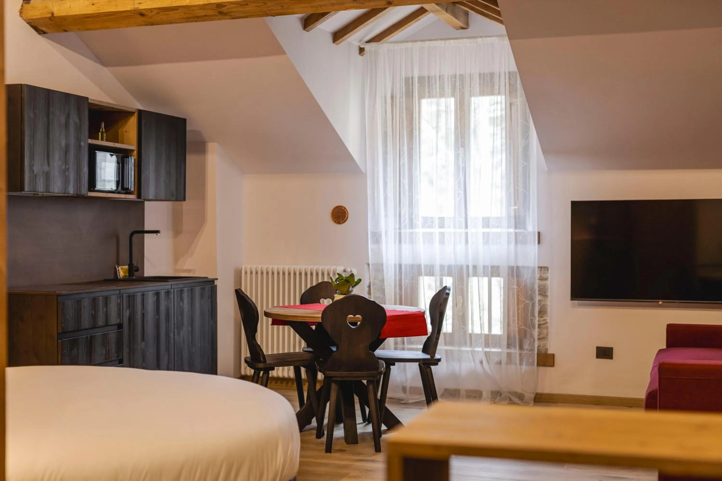 Living room, Bed in Granduca Mountain Wellness Apartments Campigna