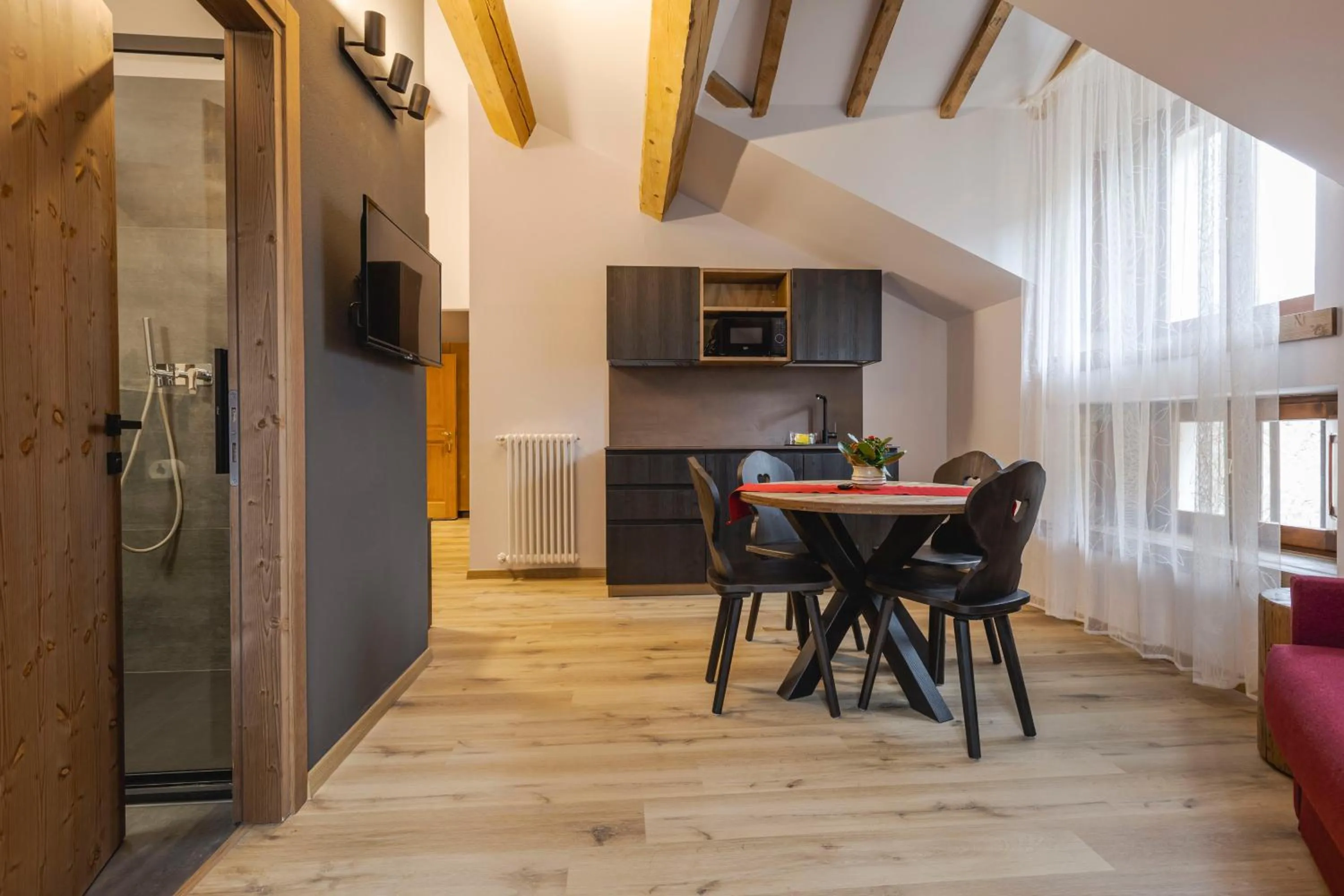 Kitchen or kitchenette in Granduca Mountain Wellness Apartments Campigna