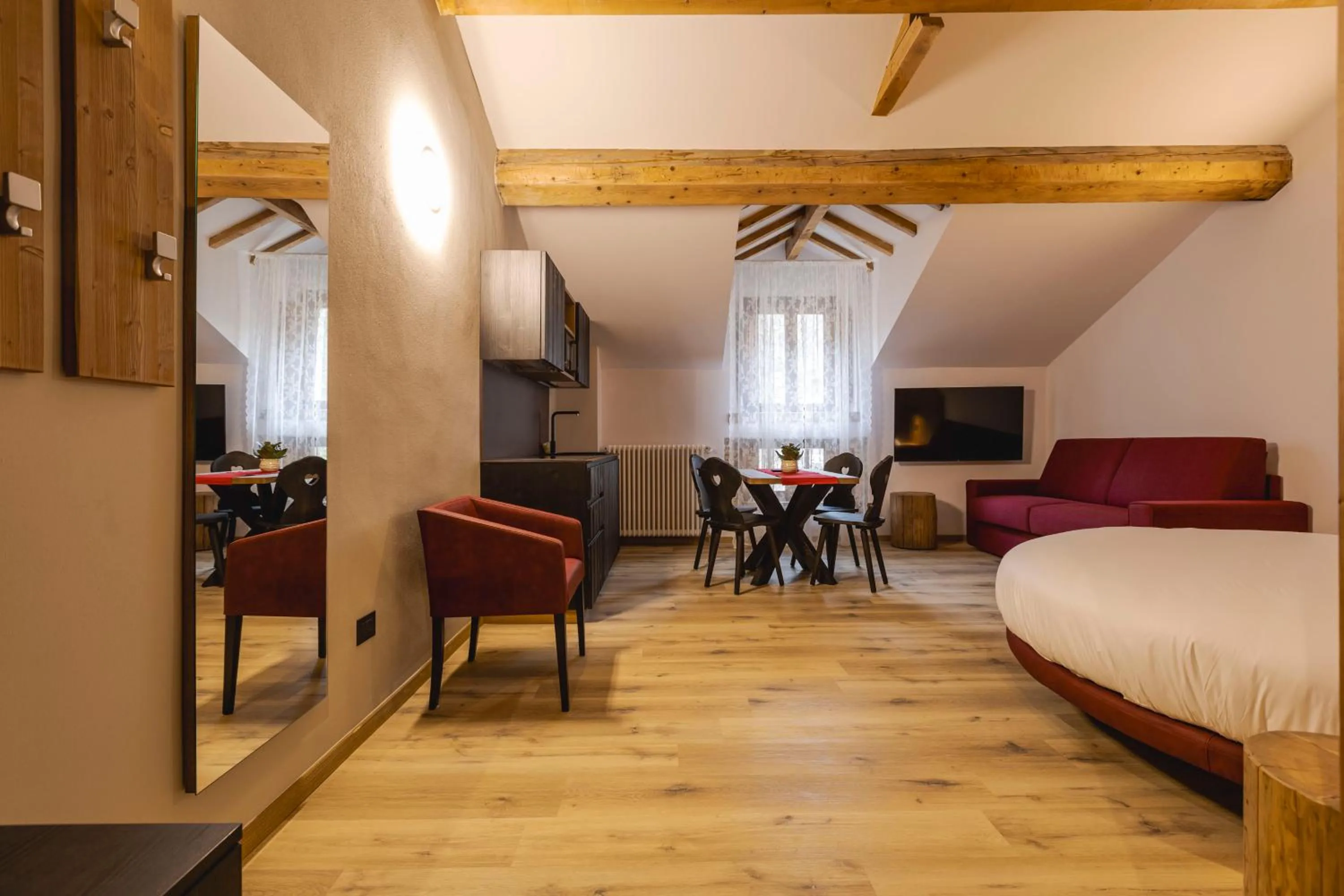 Bed in Granduca Mountain Wellness Apartments Campigna