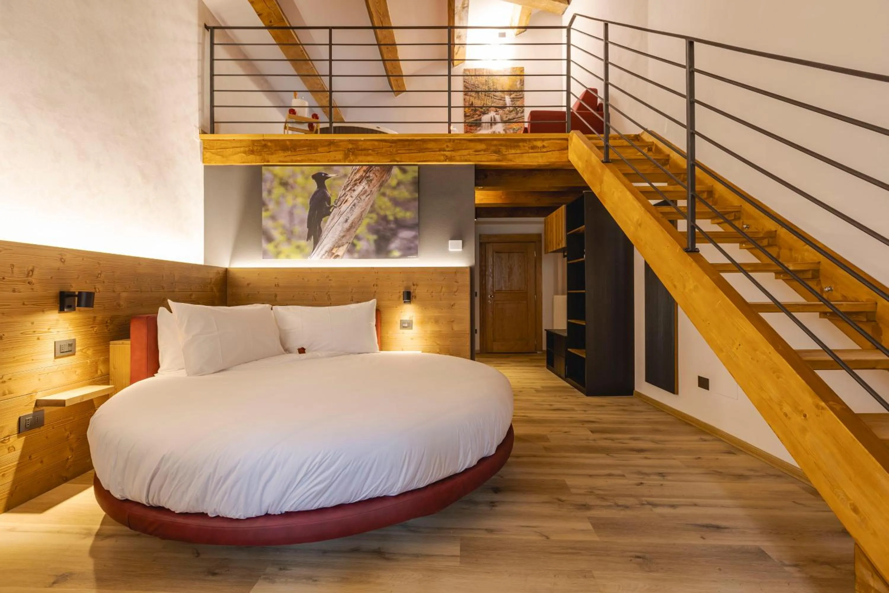 Bed in Granduca Mountain Wellness Apartments Campigna