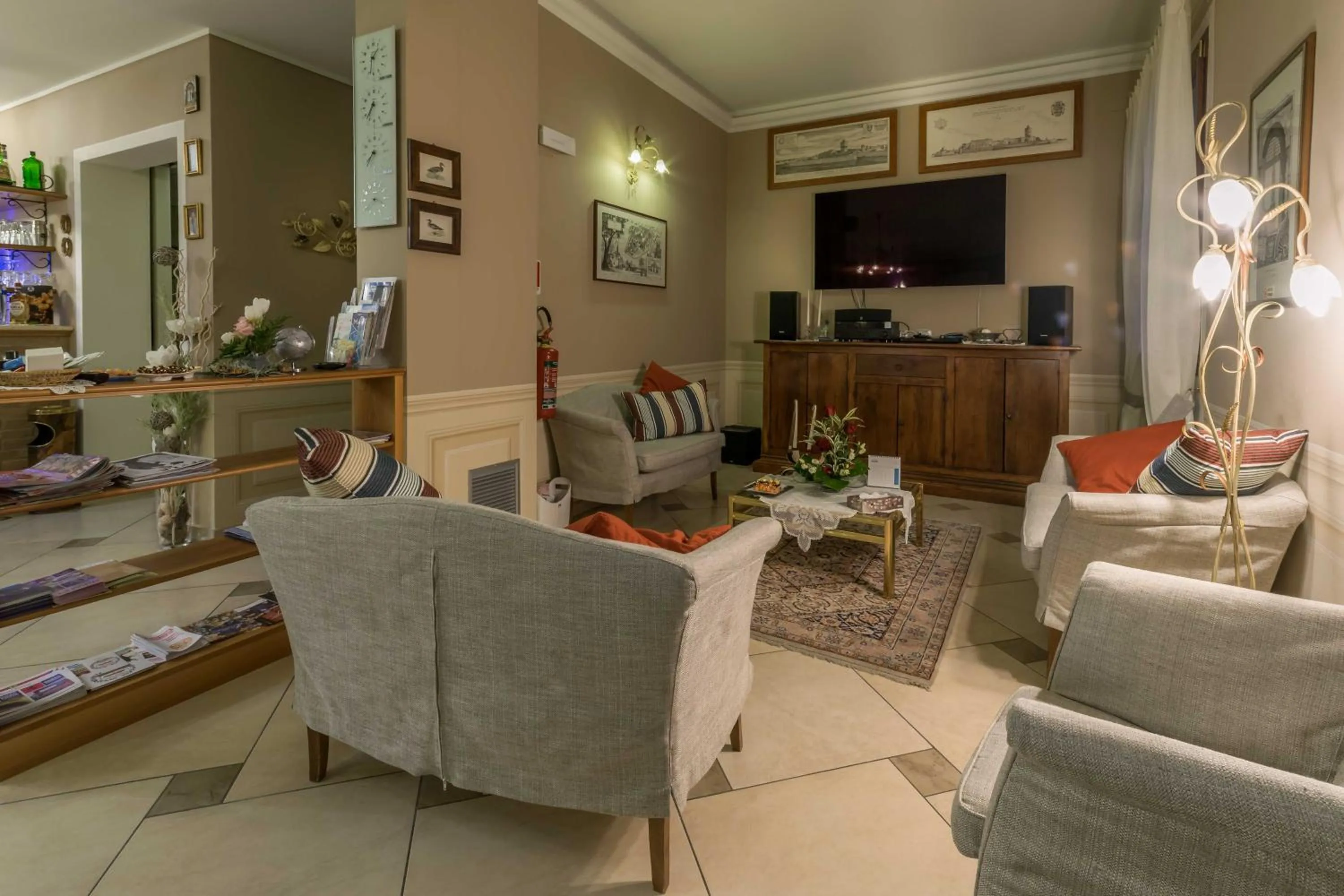 Lobby or reception in Hotel Tre Torri