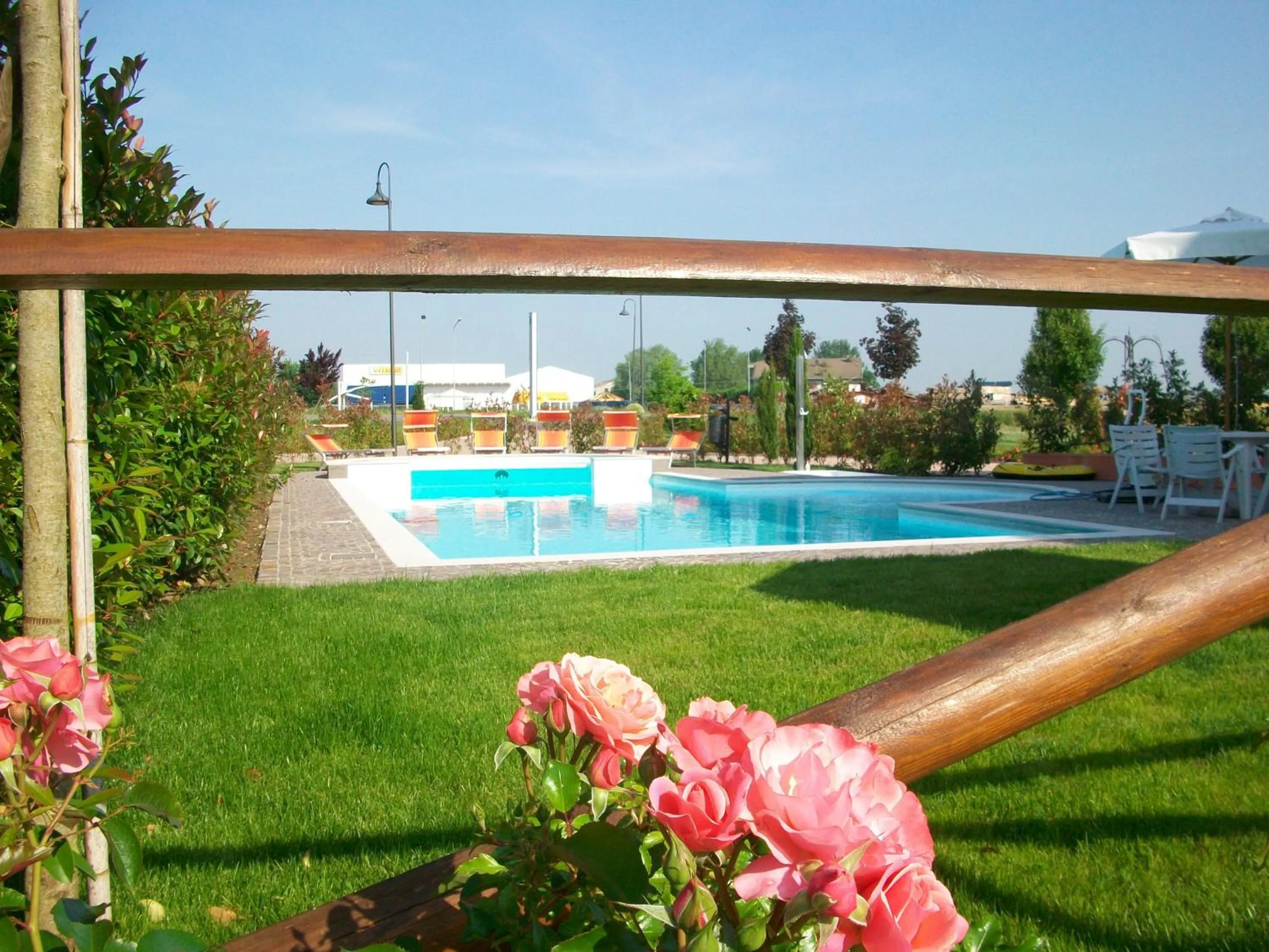 Pool view in Hotel Tre Torri