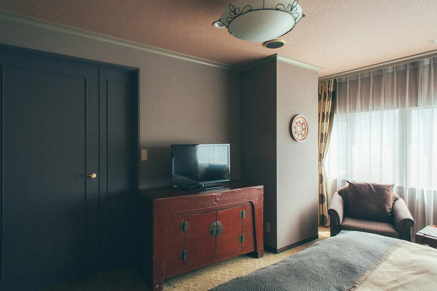 TV and multimedia, Bed in Kakegawa Grand Hotel