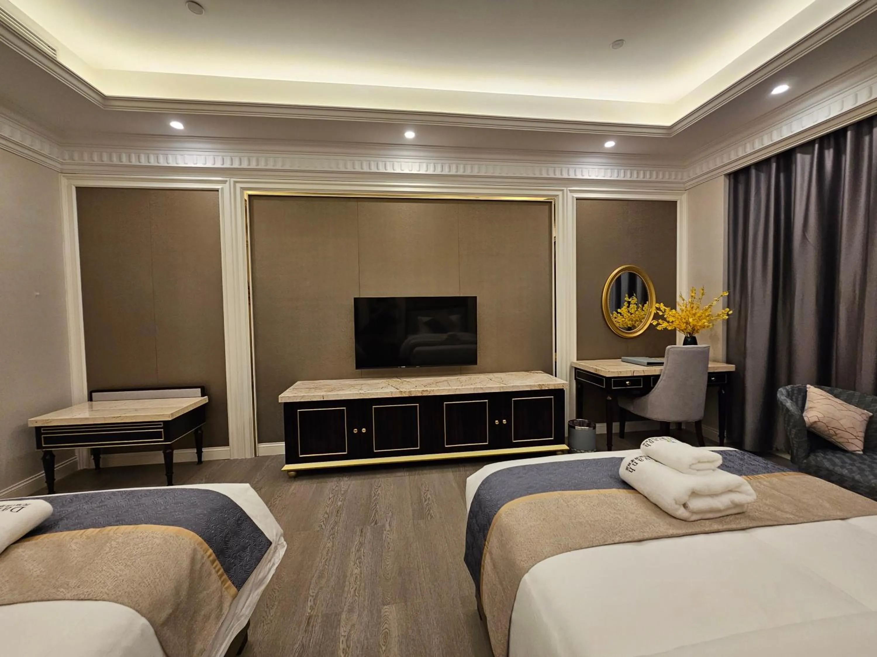 Bed in Dansavanh Namngum Resort