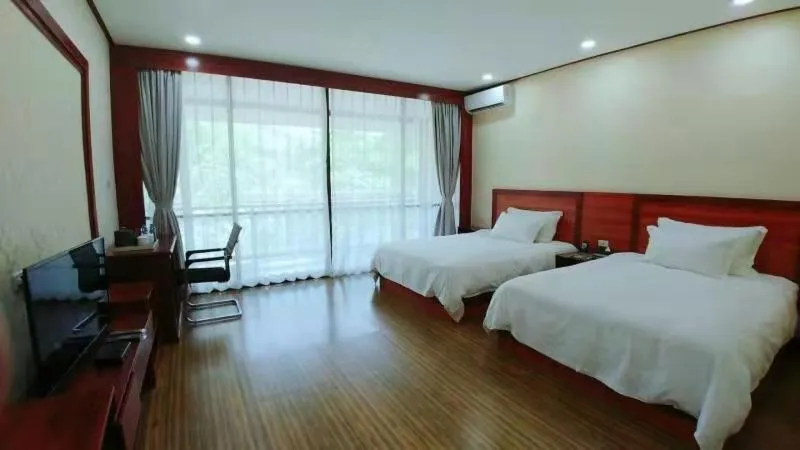 Bed in Dansavanh Namngum Resort