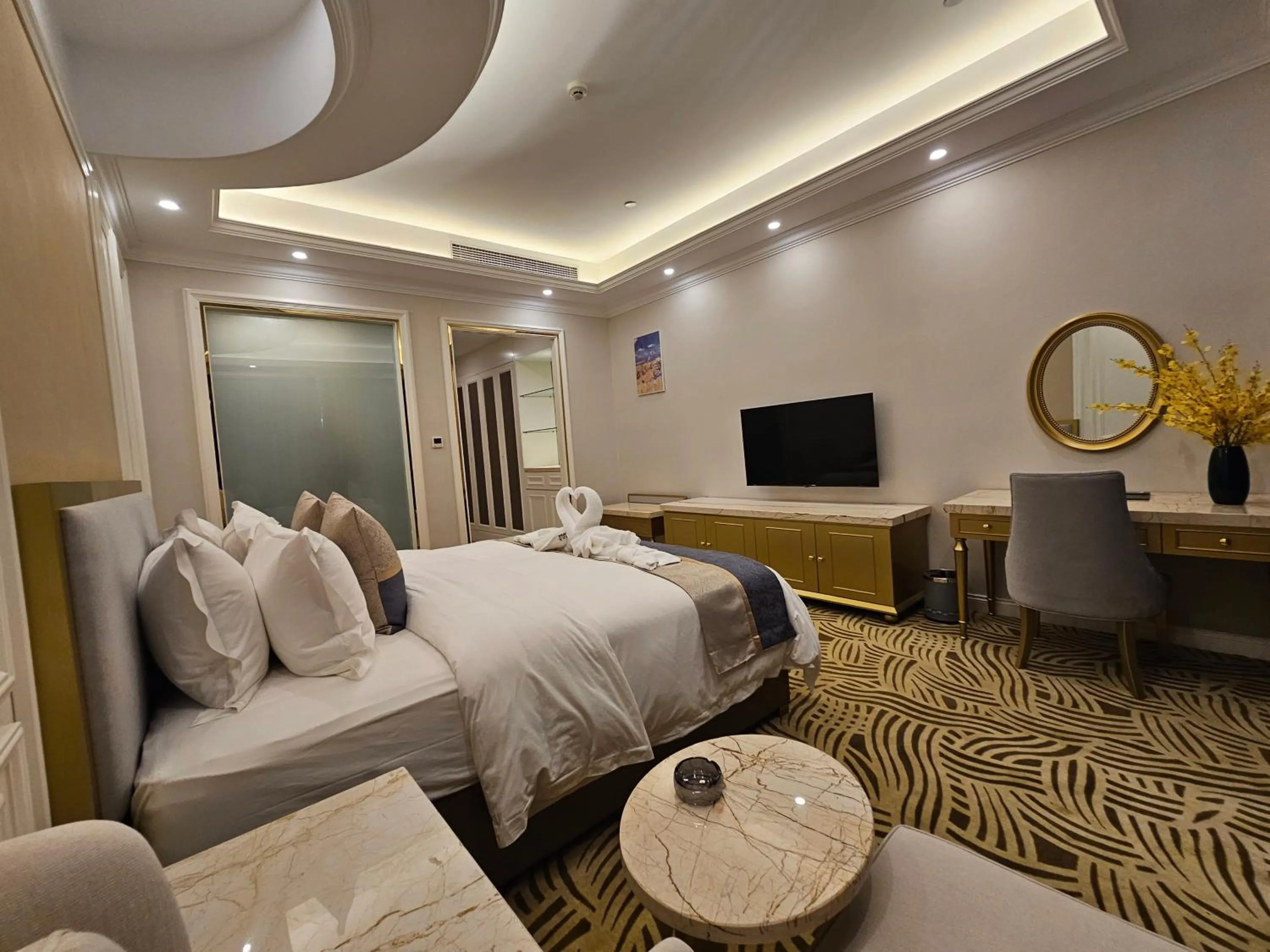 Bed in Dansavanh Namngum Resort