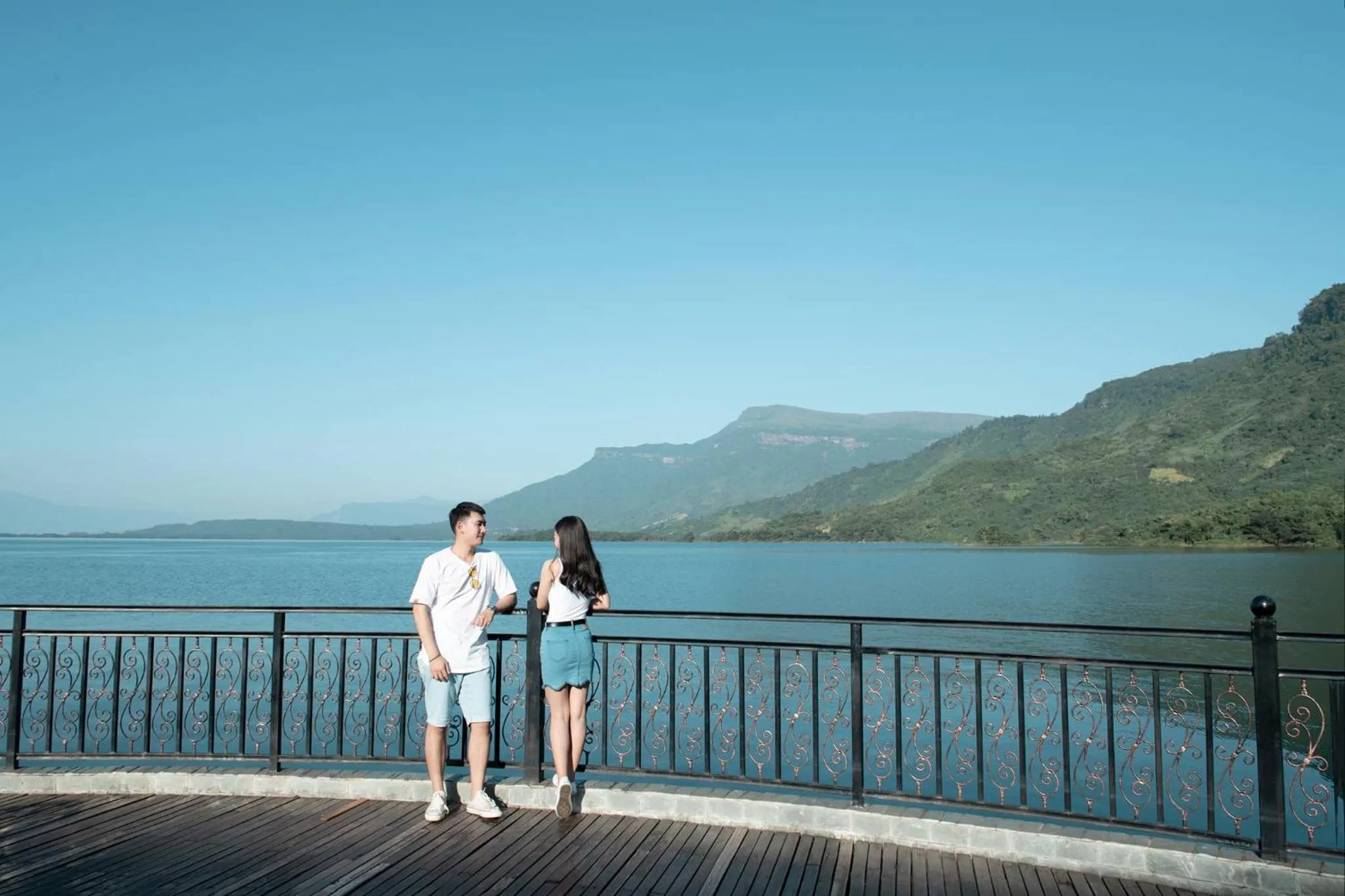 Aqua park in Dansavanh Namngum Resort