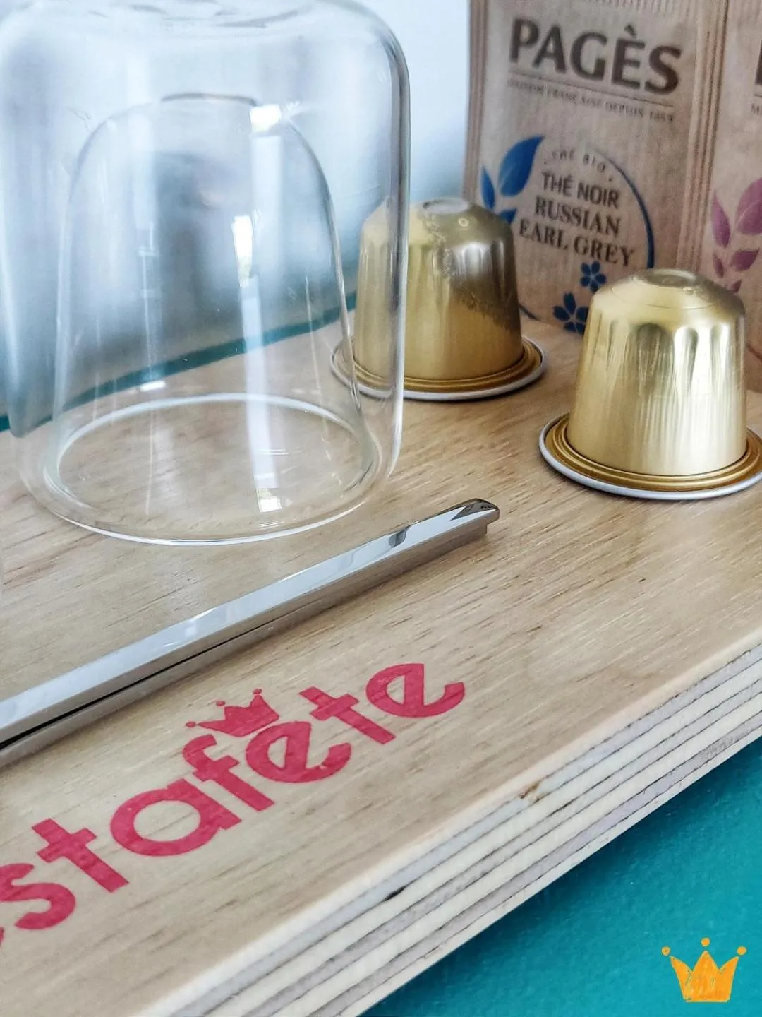 Property logo or sign in Estafête