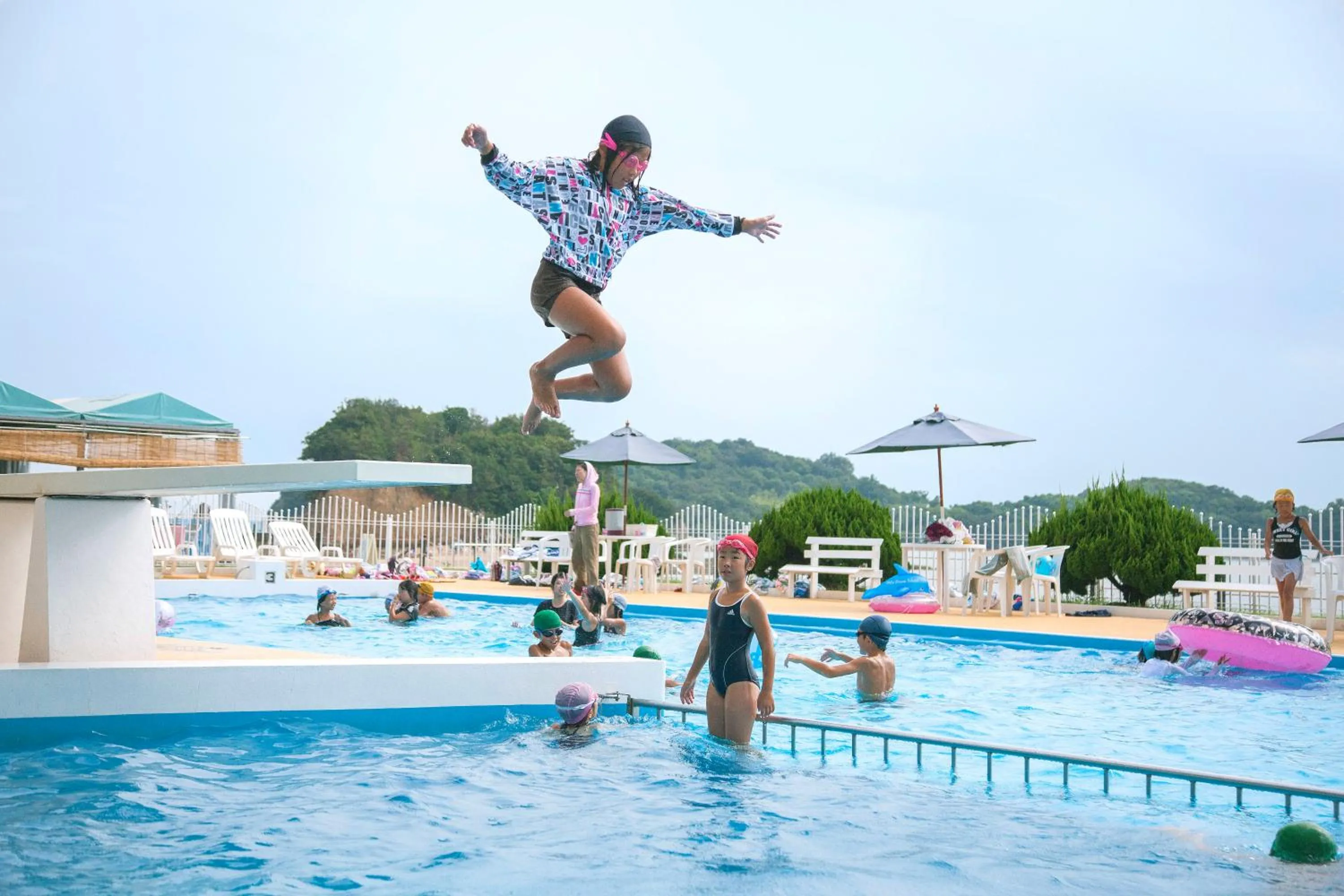Swimming pool in Shodoshima International Hotel
