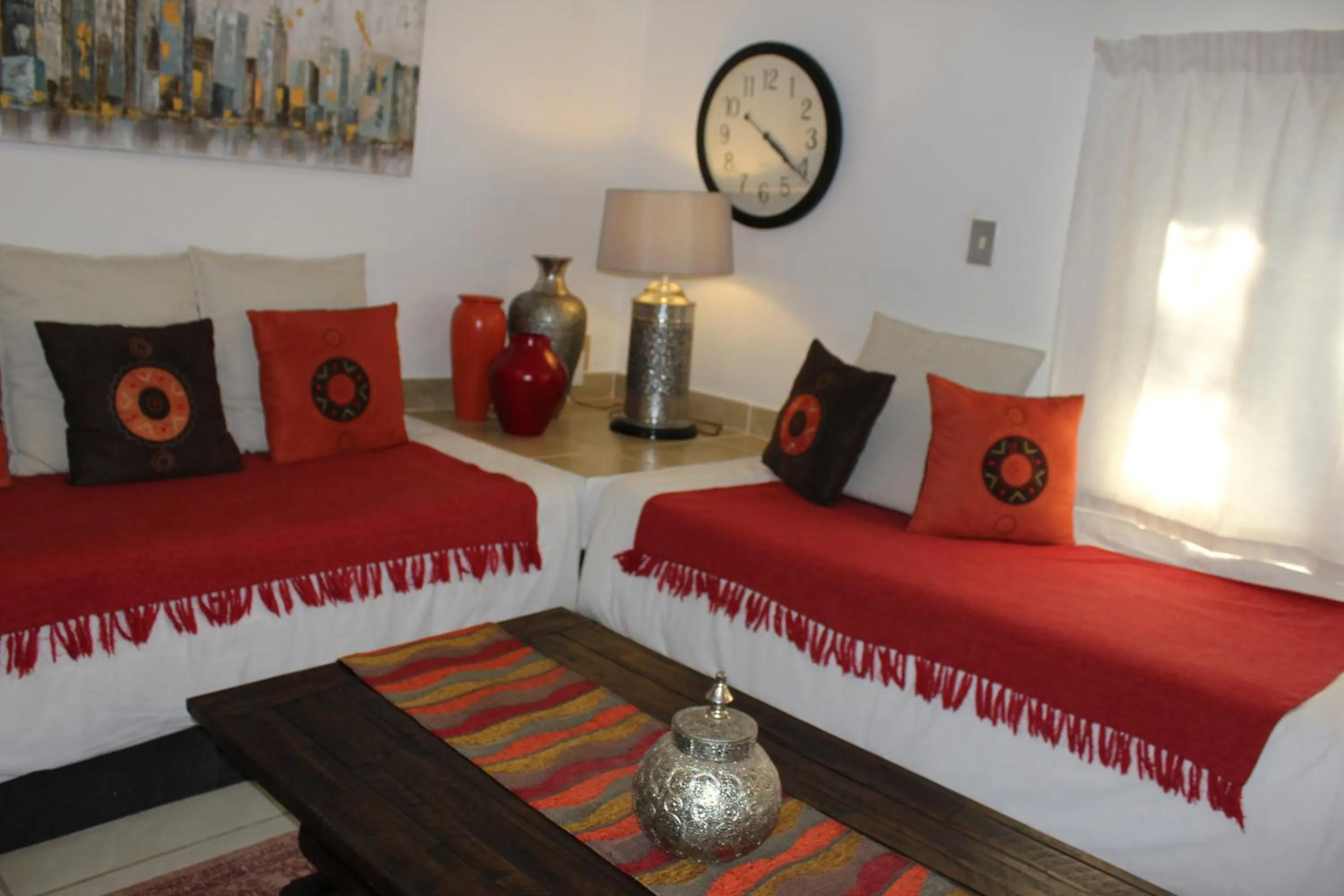 Bed in The Sabie Town House Guest Lodge