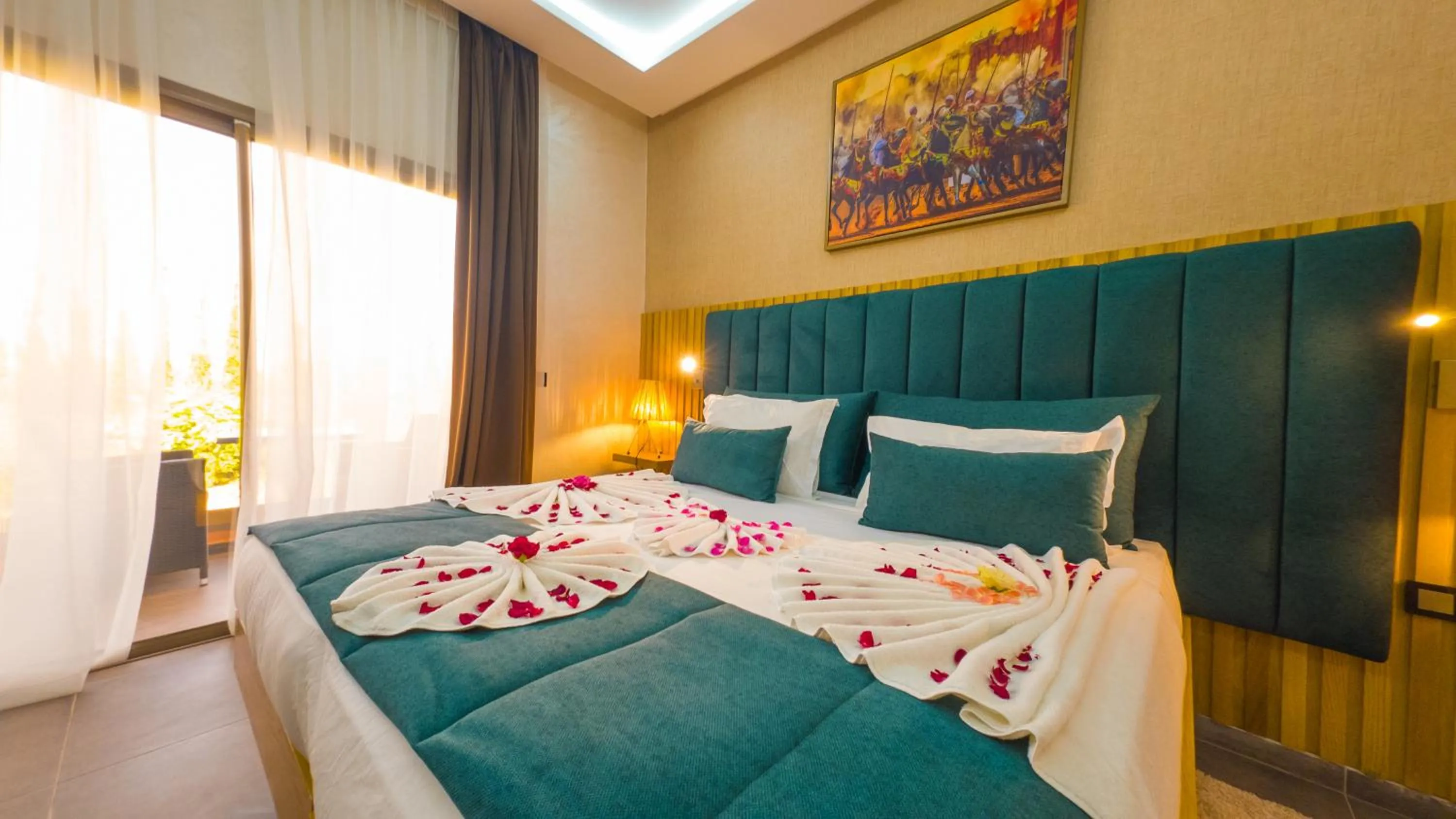 Bed in Ourika Camp Suites Hotel & Resort