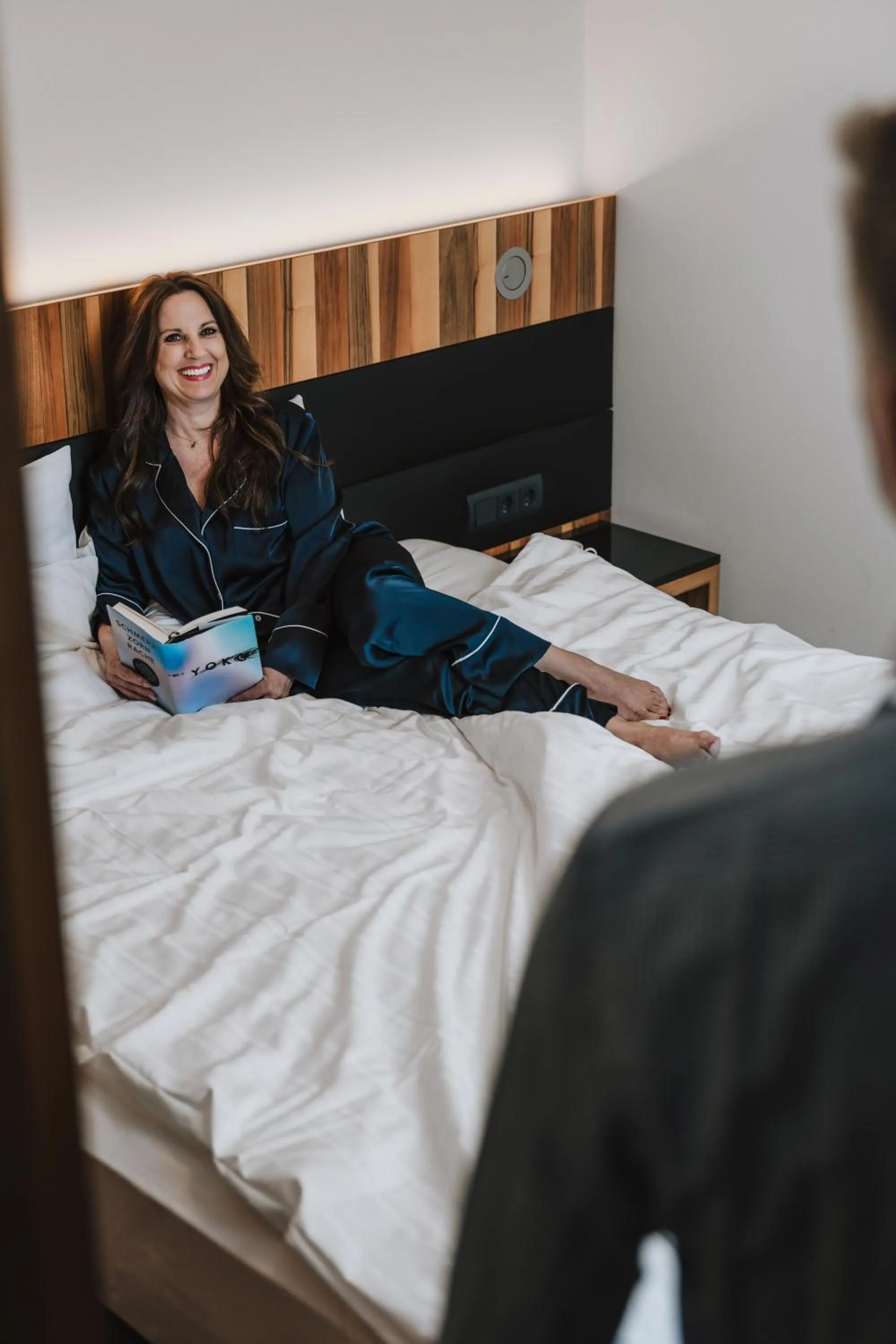 Bed in Hotel Grauer Bär