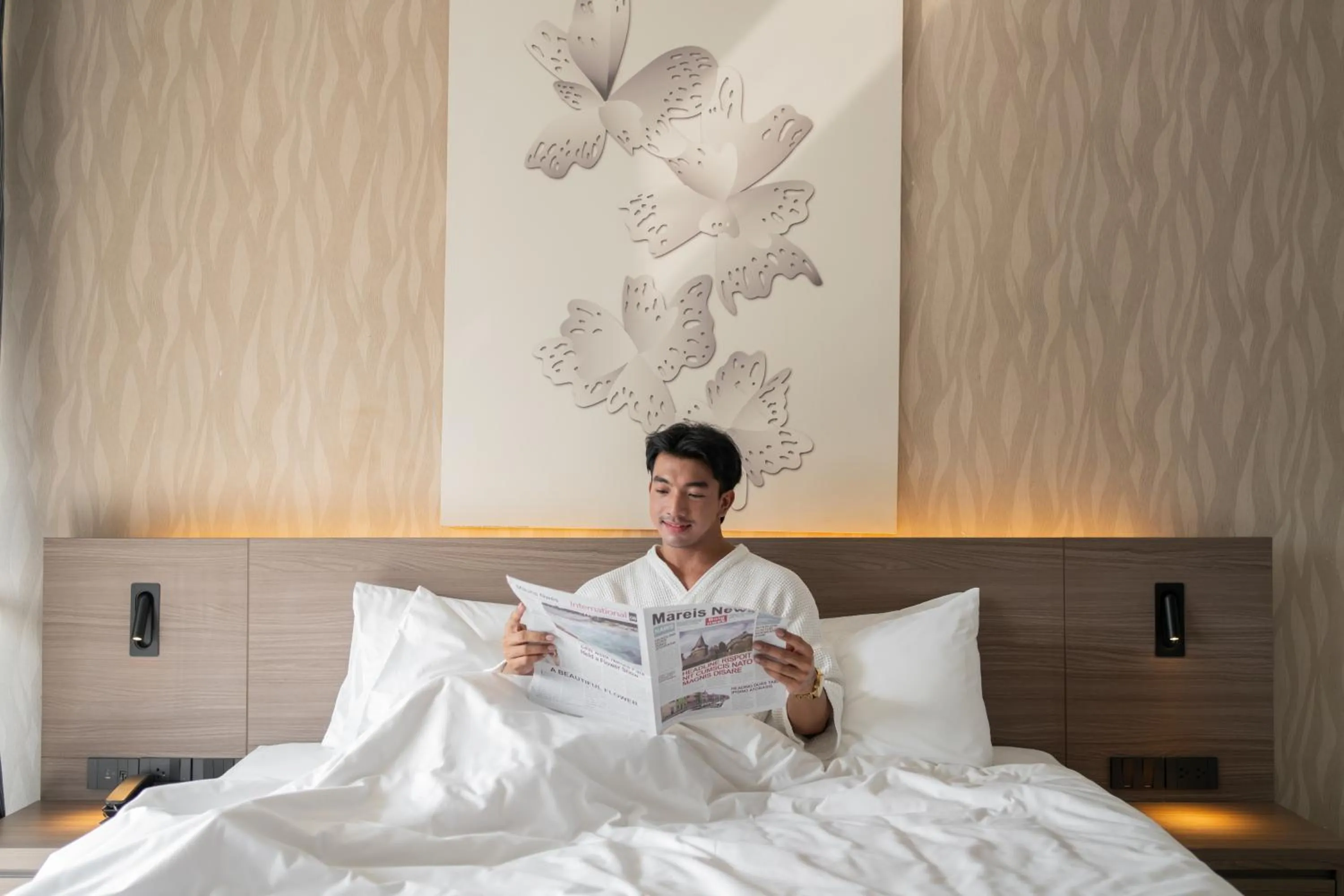 Bedroom, Bed in Citrus Patong Hotel by Compass Hospitality