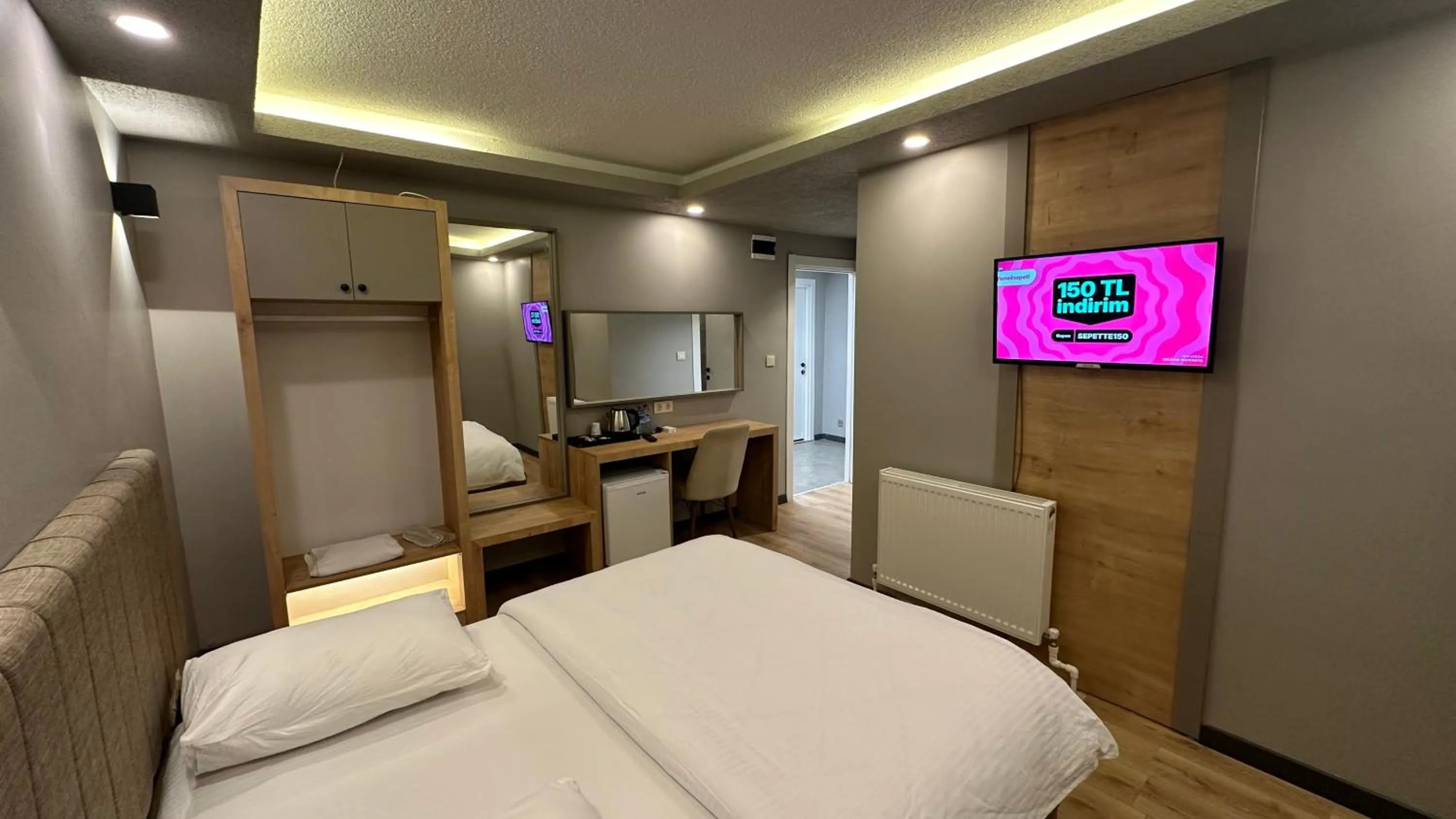 TV and multimedia, Bed in EViM HOTEL ÇORLU