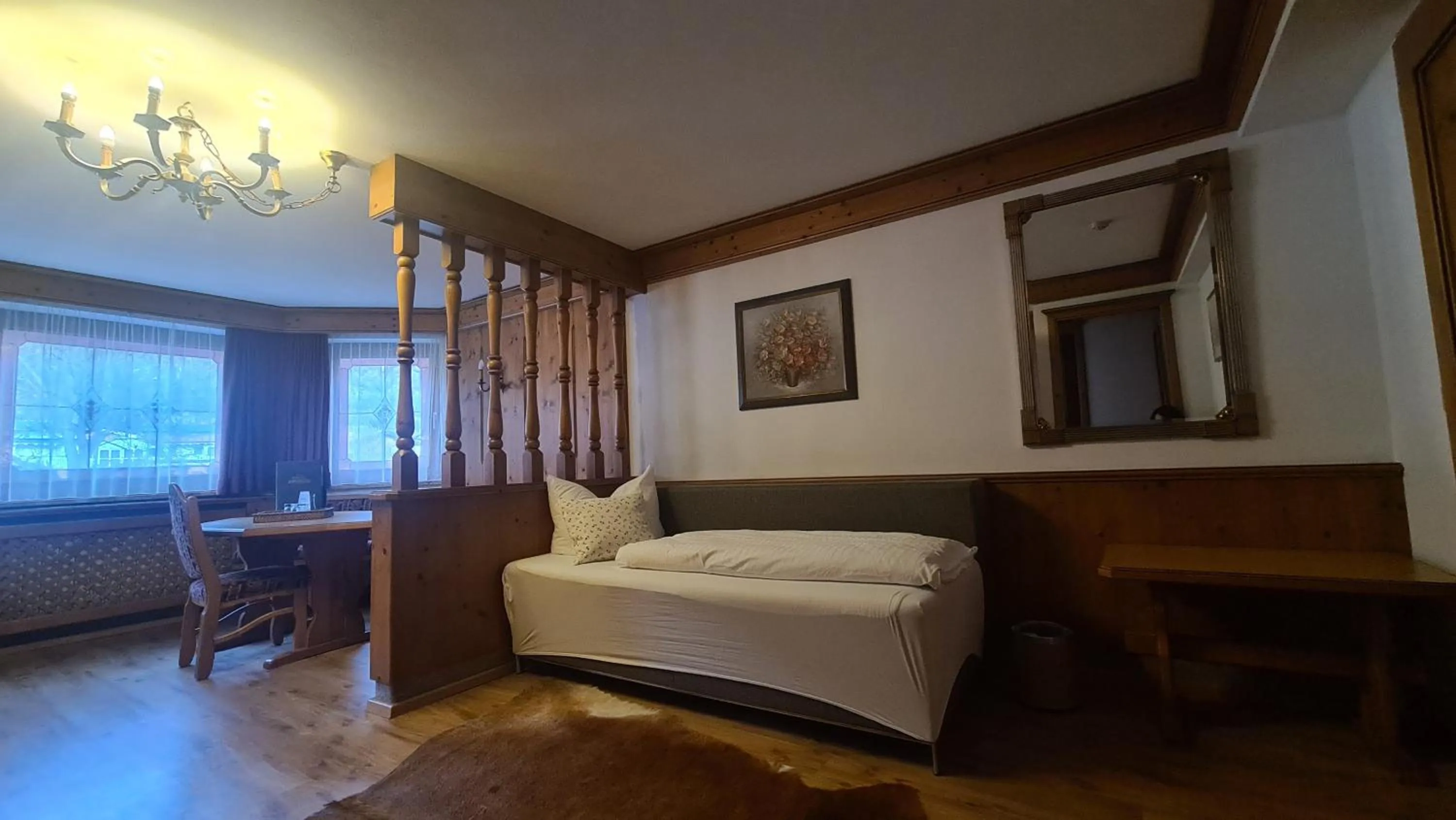 Bed in Hotel Tyrolis