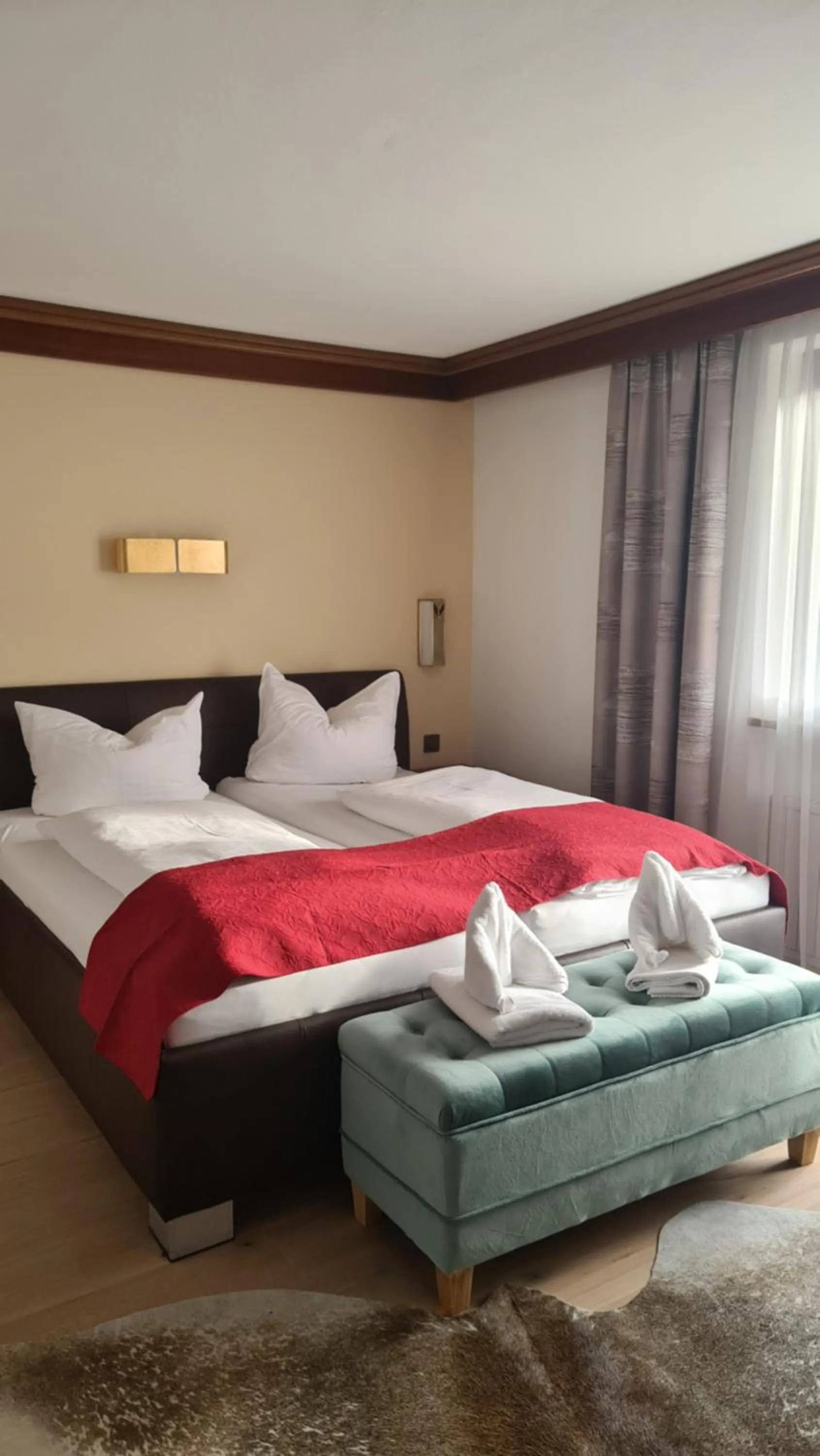 Bed in Hotel Tyrolis